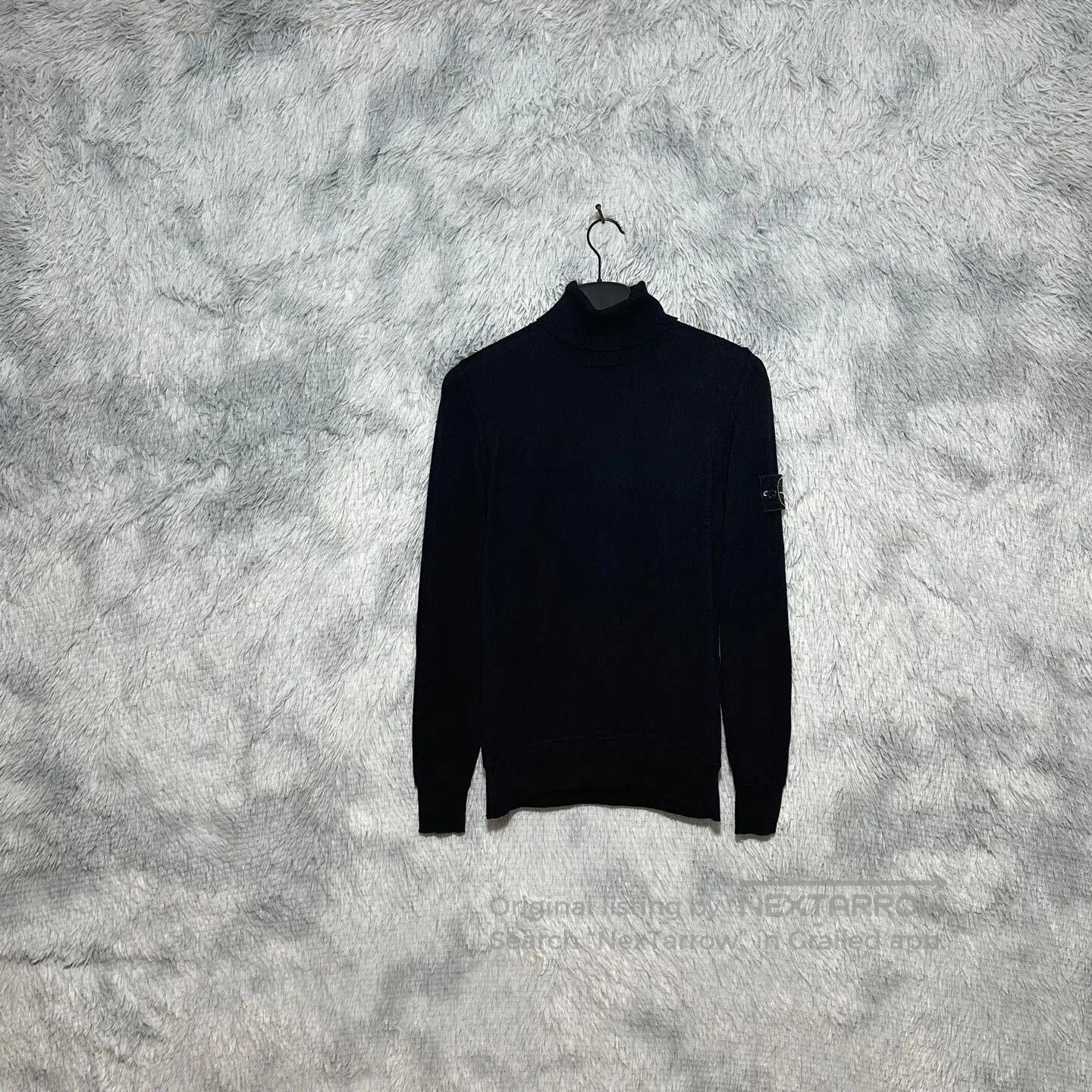 Stone Island black high-neck knit sweater from Stone Island. Size US S / EU 44-46 / 1 - 1 Thumbnail