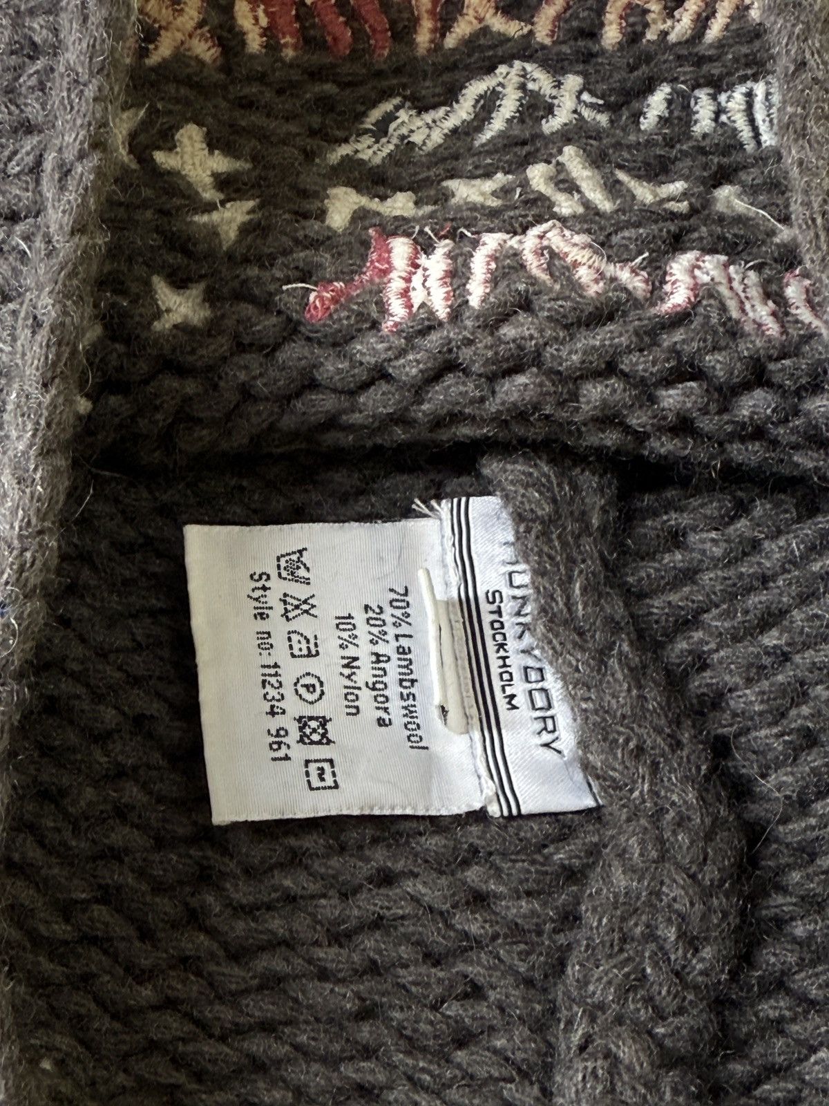 Japanese Brand Vintage Hunky dory stockholm knited beanie har embroidered Size ONE SIZE - 5 Thumbnail