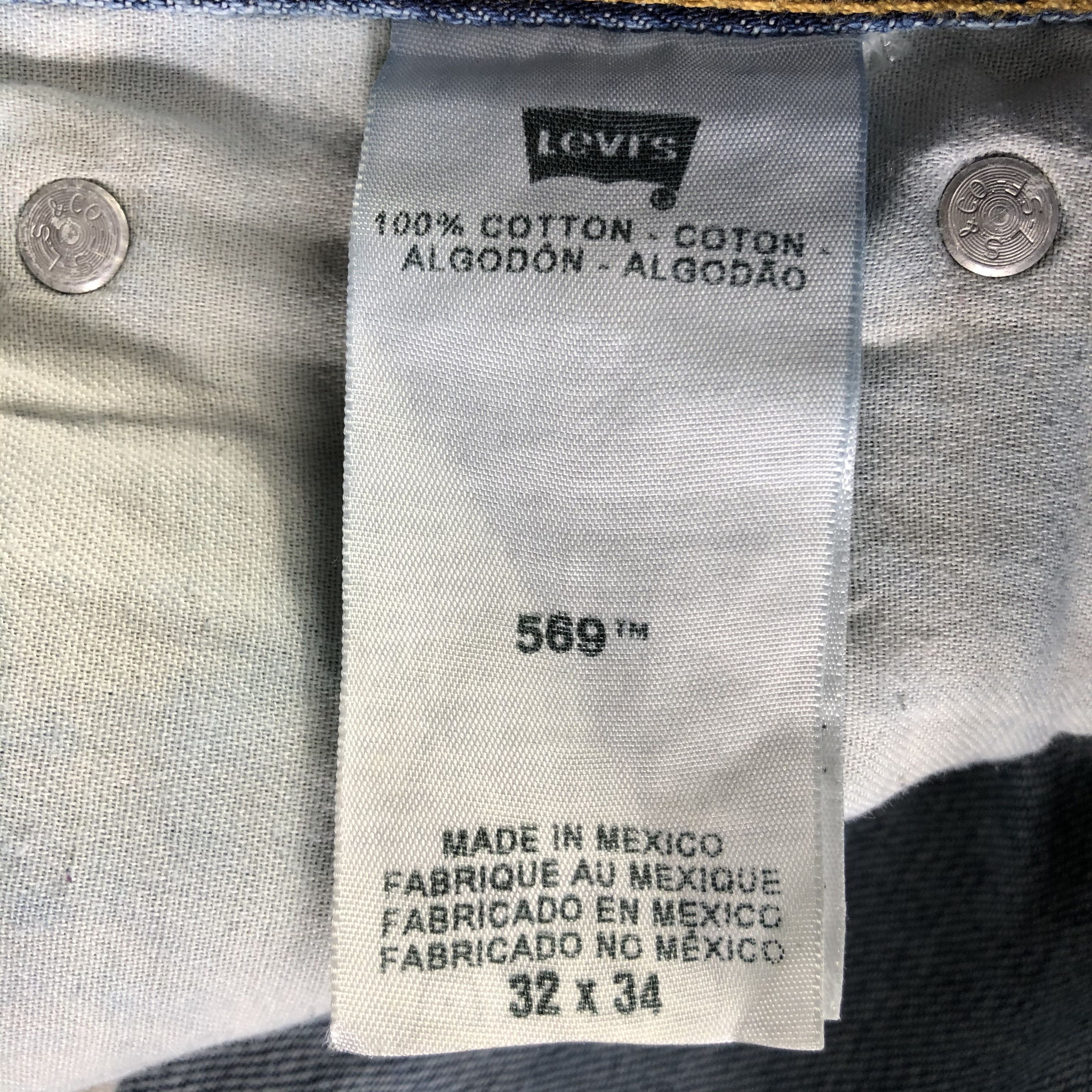 Levi's Vintage Blue Wash Levis 569 Jeans-J3234 Size US 35 - 9 Thumbnail