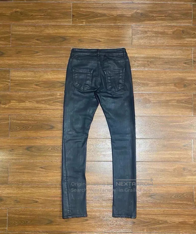 Rick Owens Rick Owens Waxed Denim Pants Size US 30 / EU 46 - 2 Thumbnail