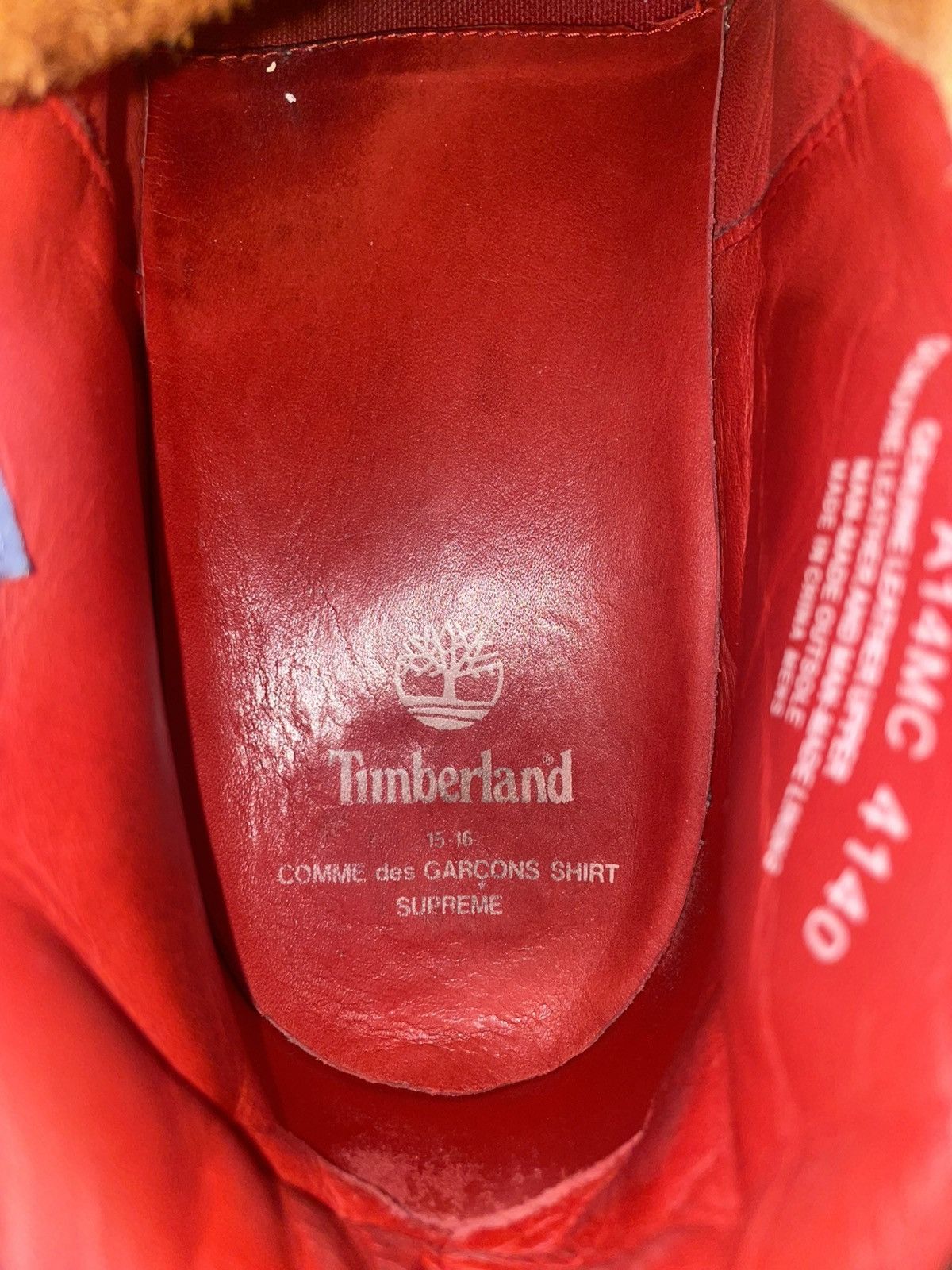 Timberland COMME des GARCONS x Supreme x 6 Inch 'Wheat' [3/12/15] Size US 12 / EU 45 - 7 Thumbnail