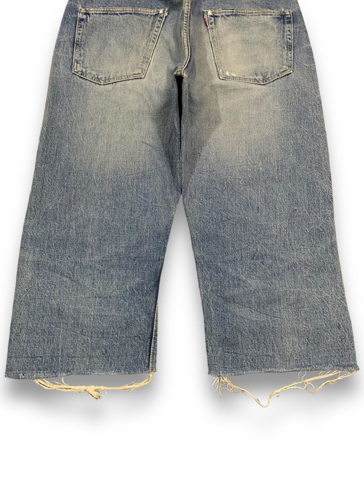 Sugar Cane Vintage 90s Warehouse & Co Selvedge Loose Distressed Jorts Size US 33 - 16 Thumbnail