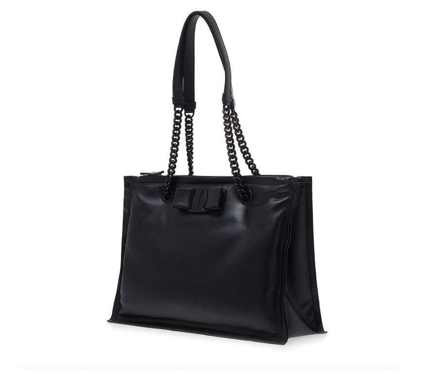 Salvatore Ferragamo o1s1rm0924 Size: OS / Viva Tote Handbag in Black Size ONE SIZE - 2 Thumbnail