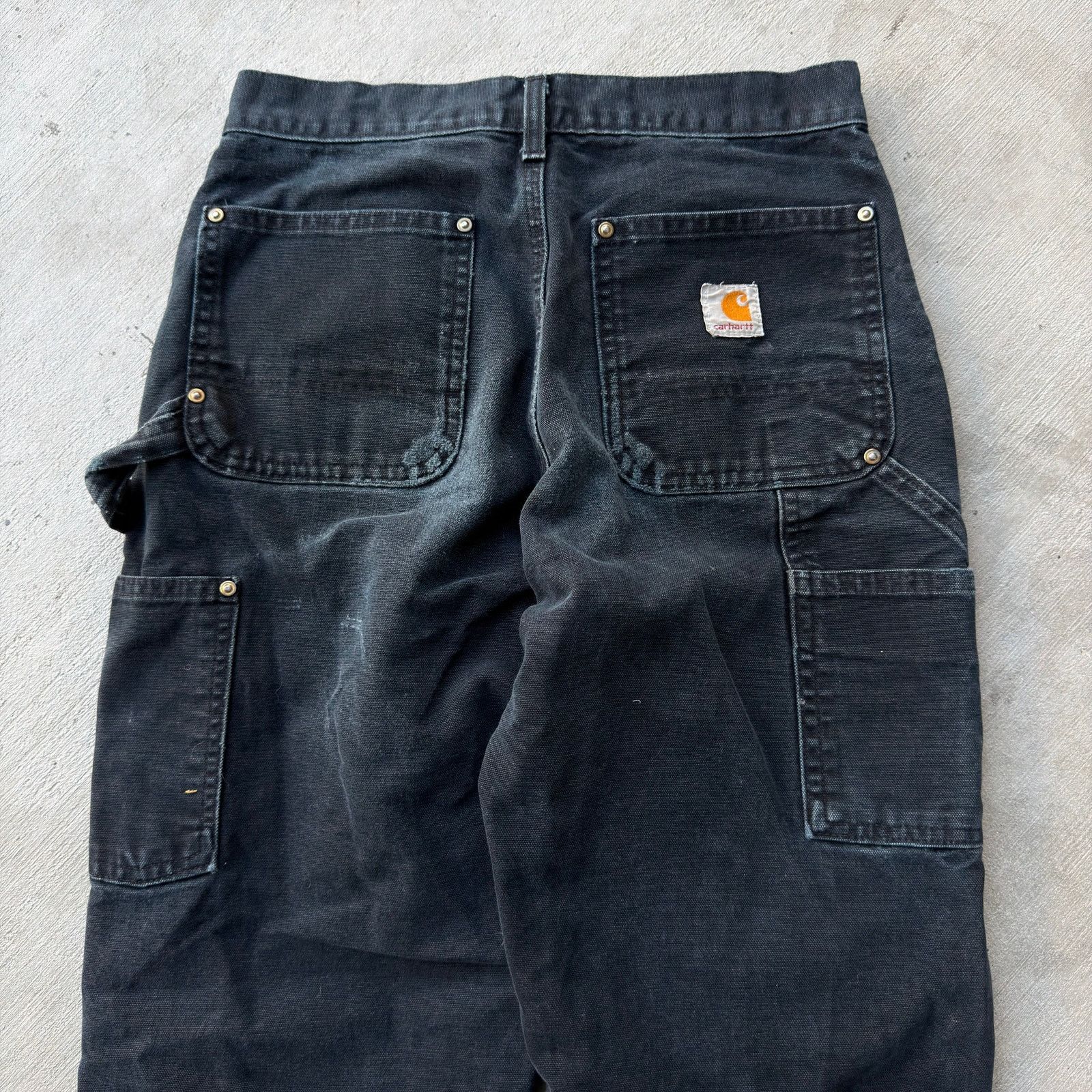 Carhartt × Vintage Carhartt black double knee work wear carpenter pants Size US 27 - 6 Thumbnail