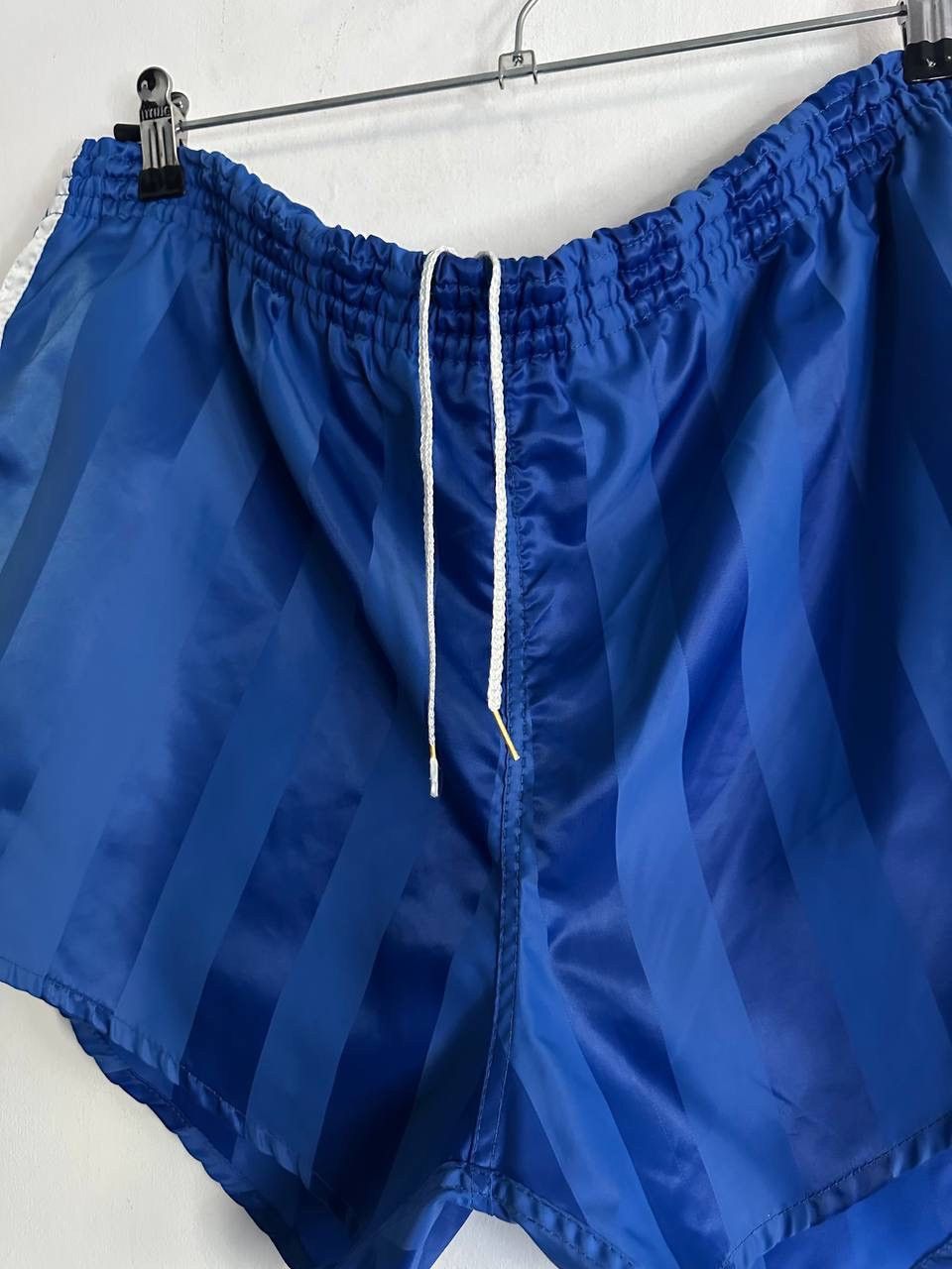 Adidas Vintage adidas 90s West Germany Shorts Blue Striped Nylon Size US 36 / EU 52 - 3 Thumbnail