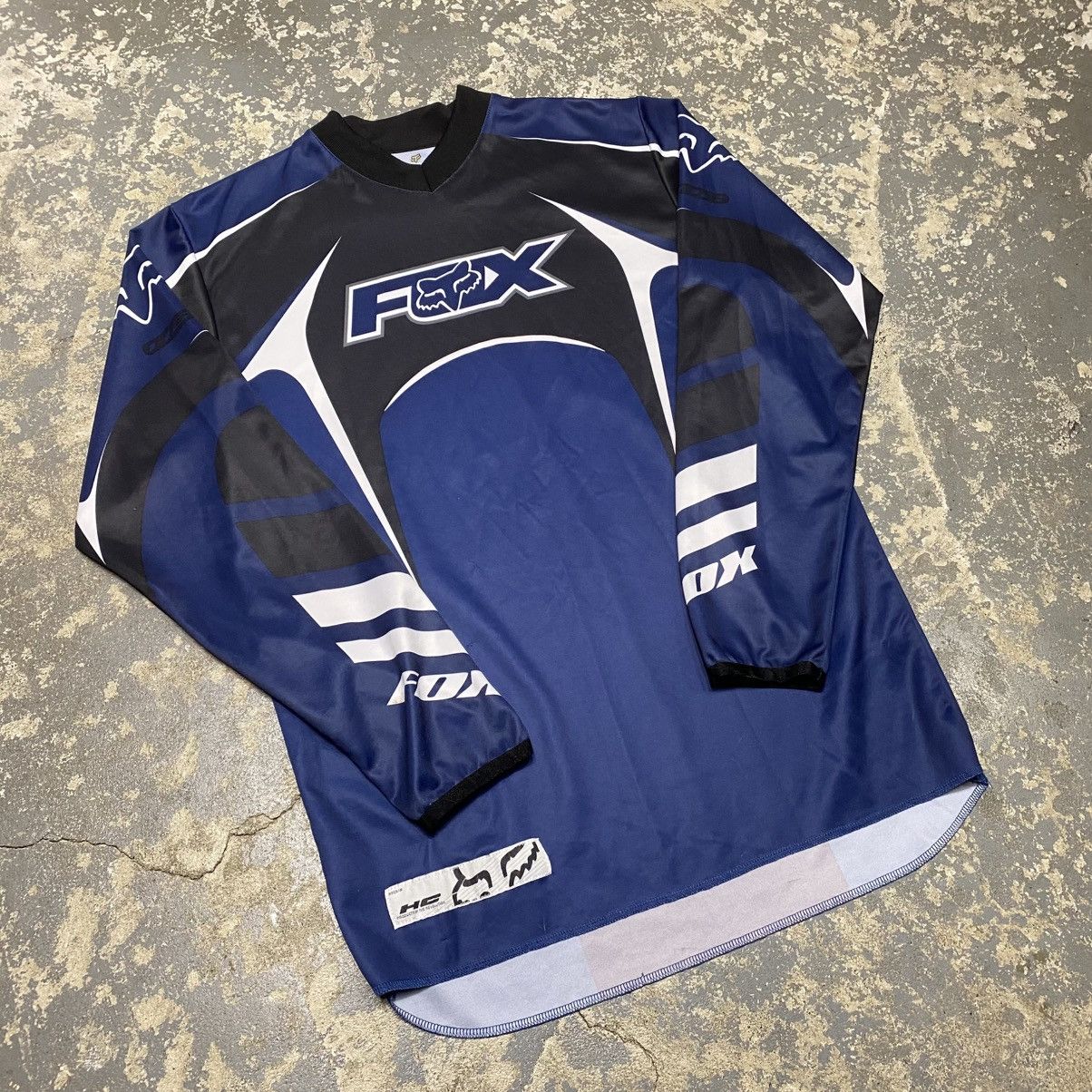 Fox Racing × Vintage Vintage Fox Racing Motor-cross Jersey Long Sleeve Tshirt Size US S / EU 44-46 / 1 - 10 Thumbnail