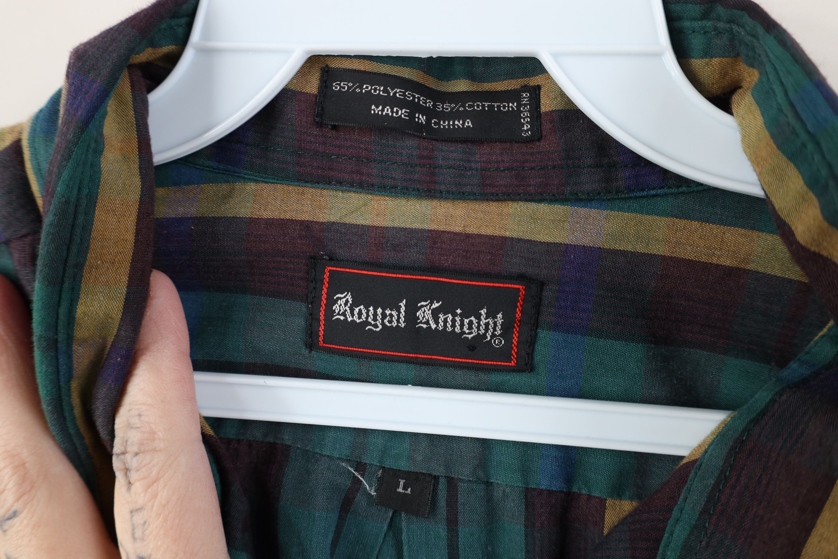 Vintage Vintage 80s 90s Streetwear Collared Button Down Shirt Plaid Size US L / EU 52-54 / 3 - 7 Thumbnail
