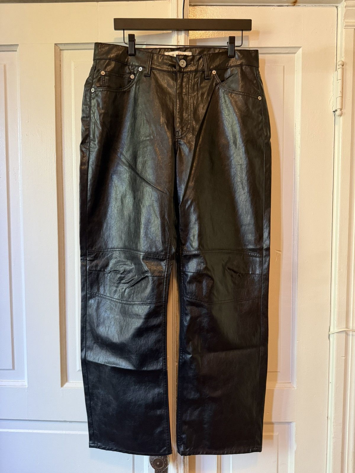 Pre-owned Our Legacy Formal Moto Pant Black Leather