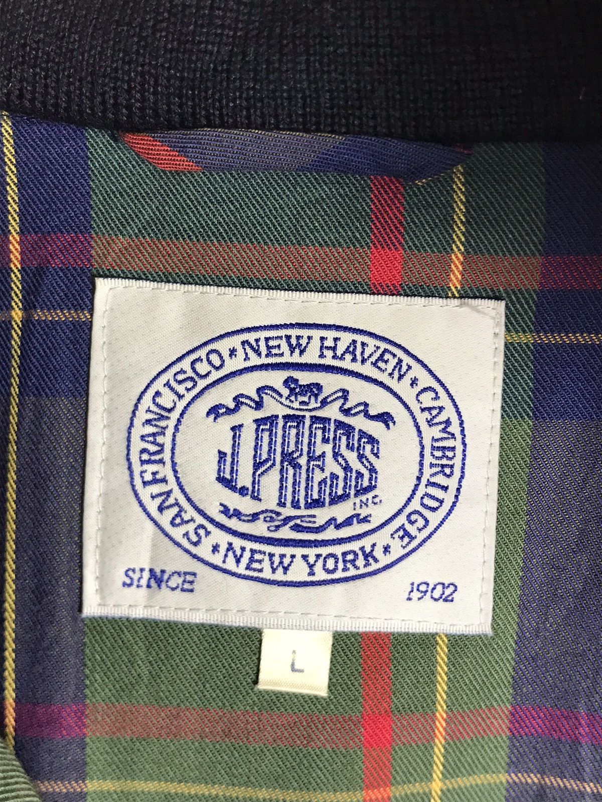 J. Press ⚡️Vintage J Press Wool Bomber Jacket Size US L / EU 52-54 / 3 - 9 Thumbnail