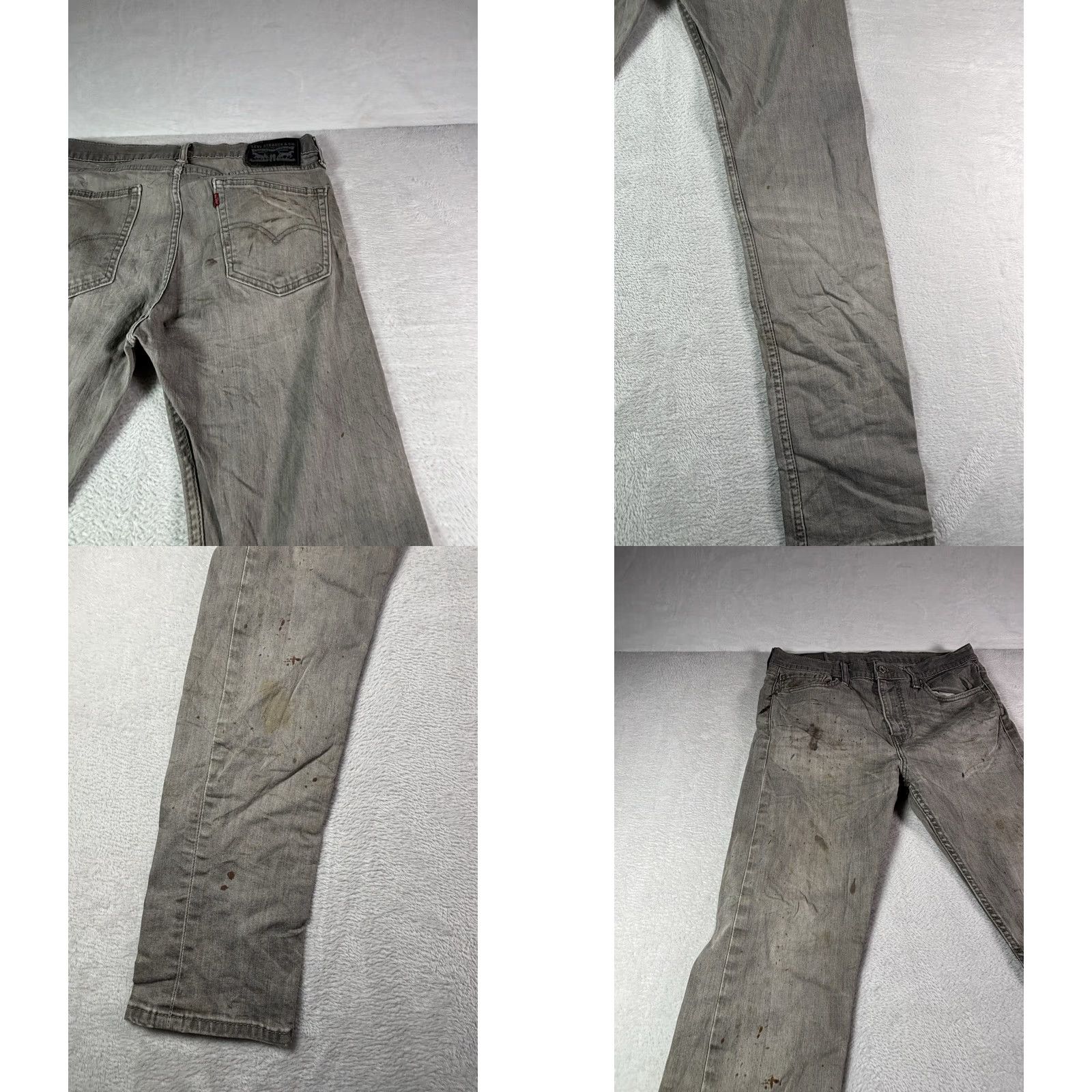 Levi's Levi's Jeans Men’s 32x32 Black Slim Straight Leg Distressed Outdoors 5-Pocket Denim Size US 32 / EU 48 - 9 Thumbnail