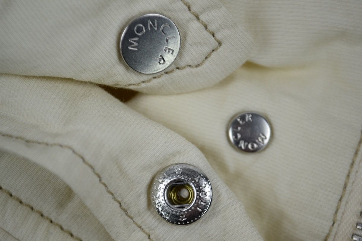 Moncler × Moncler Gamme Bleu × Moncler Grenoble VTG 90’s Logo Tab Biege Long Sleeve Trench Zip Coat Down Jacket 3 Size L / US 10 / IT 46 - 20 Thumbnail