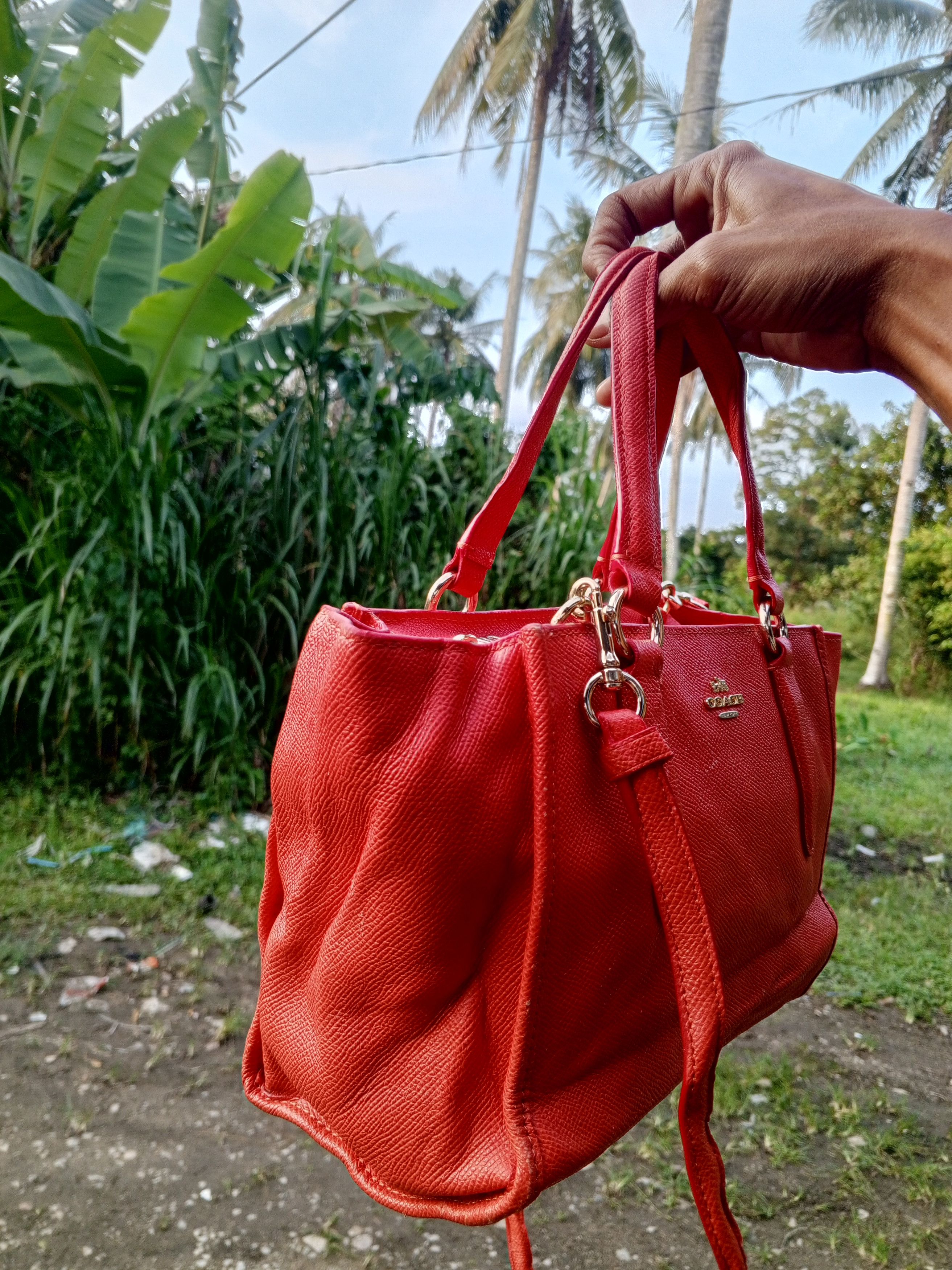Coach Coach Hand Bag Leather 2way Size ONE SIZE - 3 Thumbnail