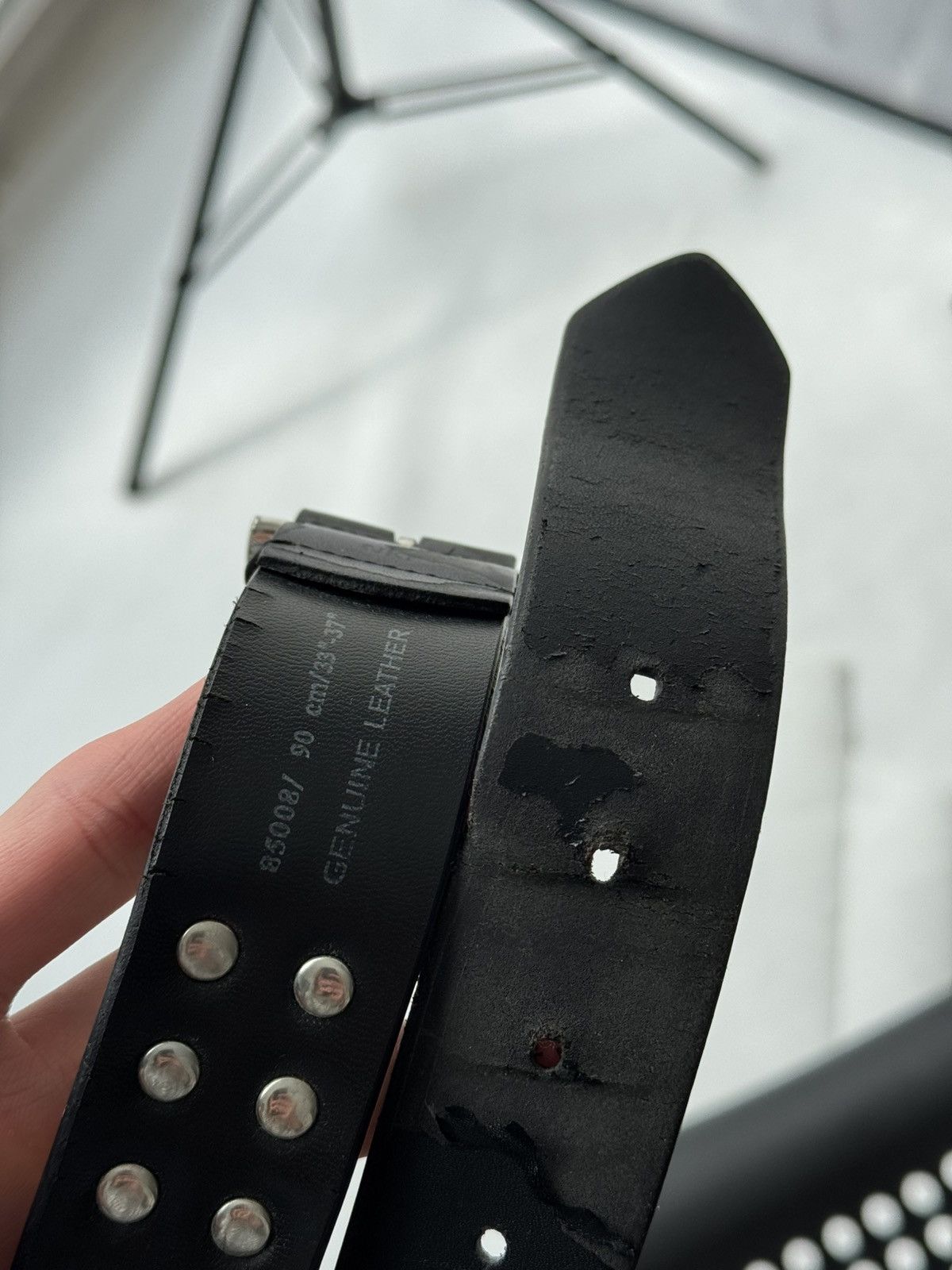 Hysteric Glamour × Japanese Brand Vintage Belts Y2K Rhinestones Punk leather belt Japanese Size ONE SIZE - 13 Thumbnail