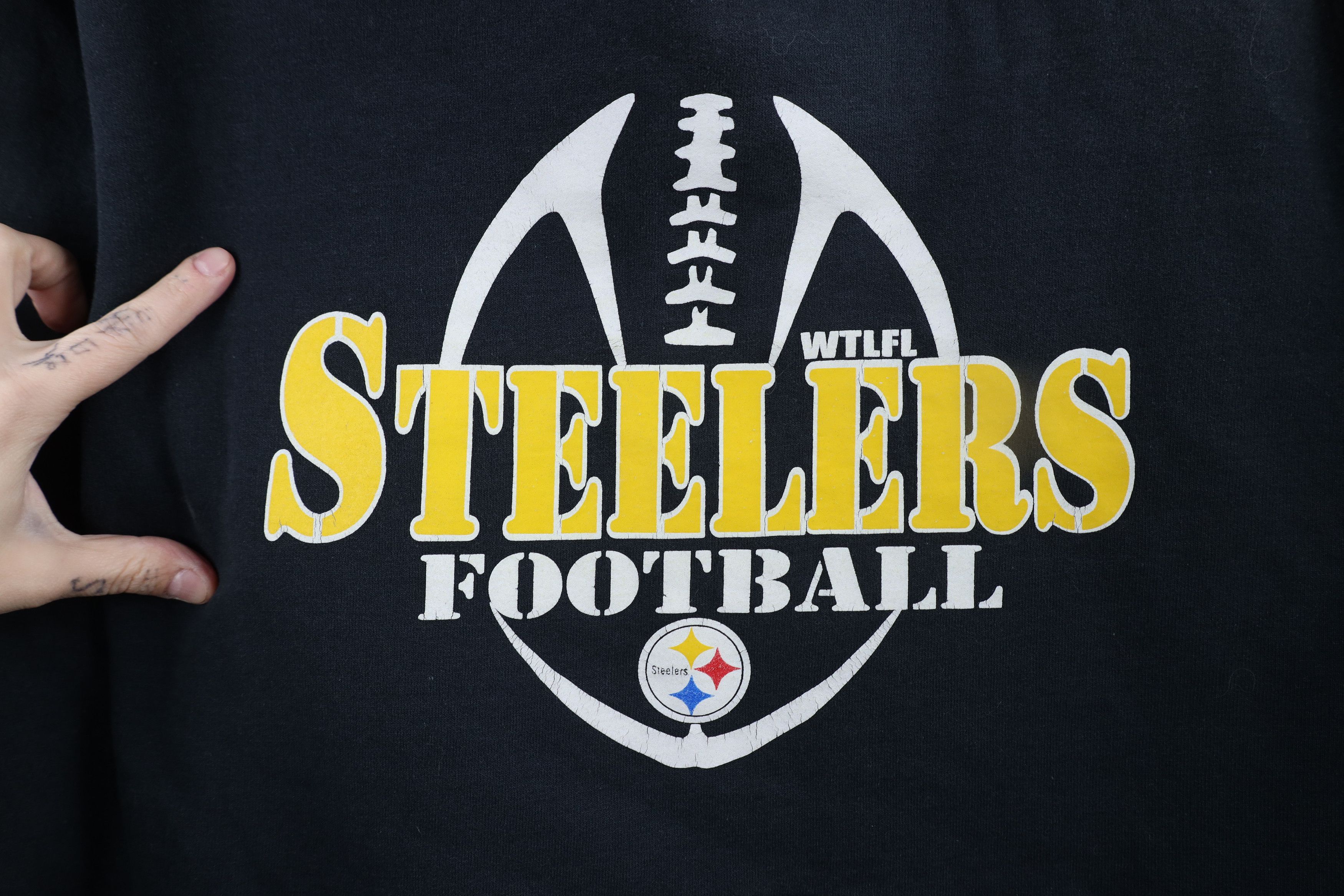 Vintage Vintage 90s Pittsburgh Steelers Football Hoodie Sweatshirt Size US M / EU 48-50 / 2 - 7 Thumbnail
