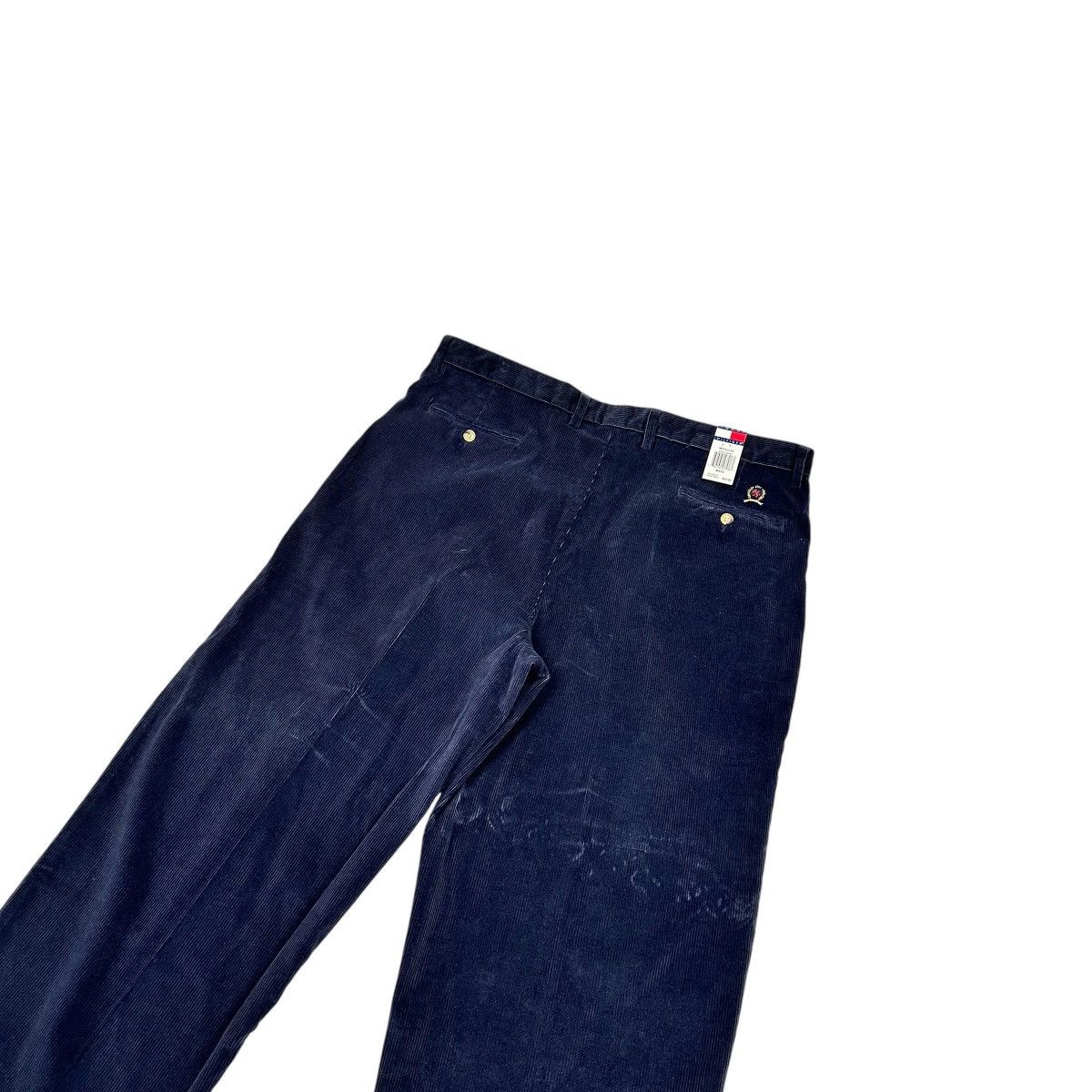Tommy Hilfiger Vintage Tommy Hilfiger Corduroy Pants 42 X 32 Pleated Blue Size US 42 / EU 58 - 2 Thumbnail