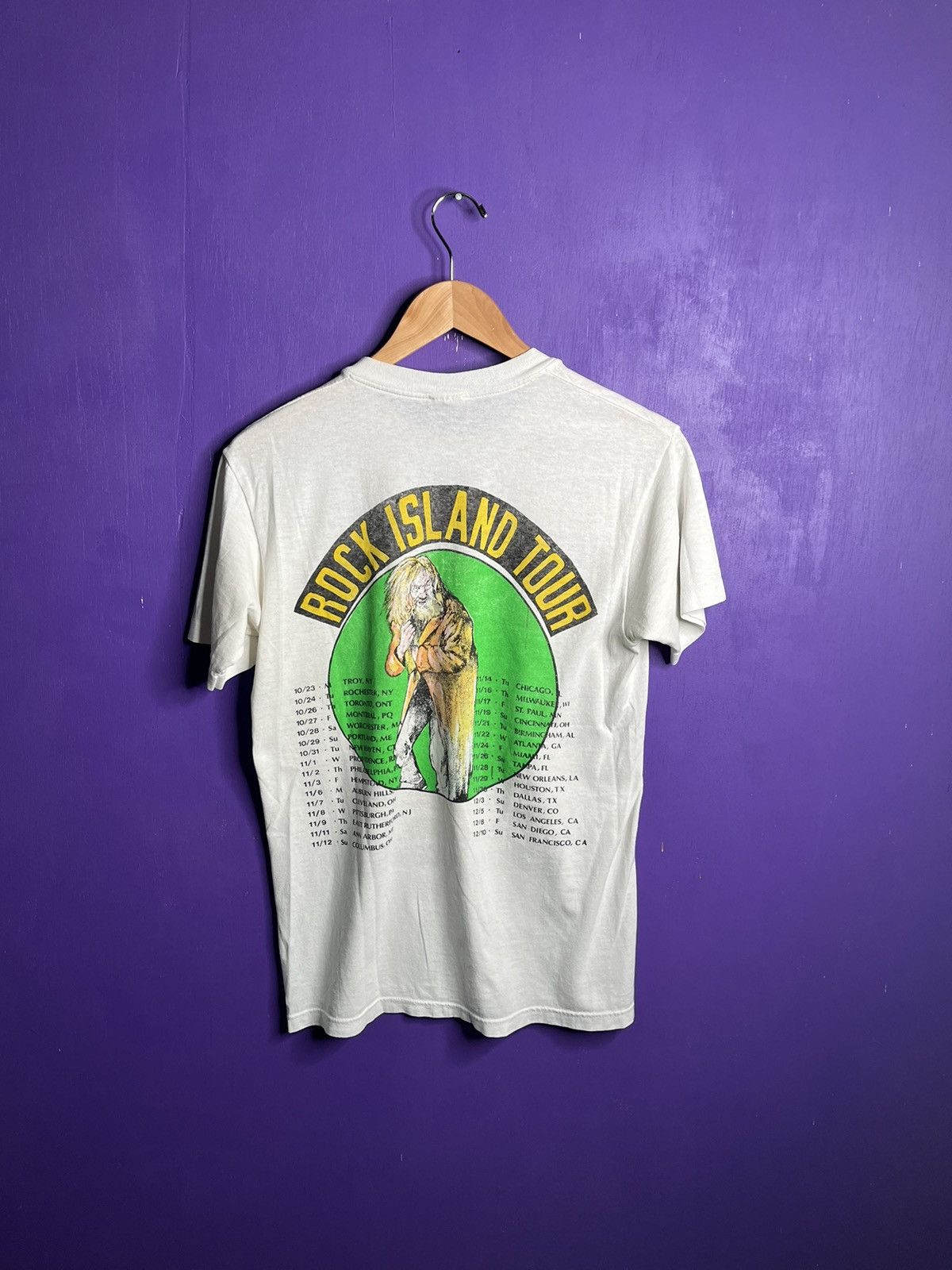Band Tees × Vintage Vintage 80s Jethro Tull rock island tour tee Size US M / EU 48-50 / 2 - 2 Thumbnail