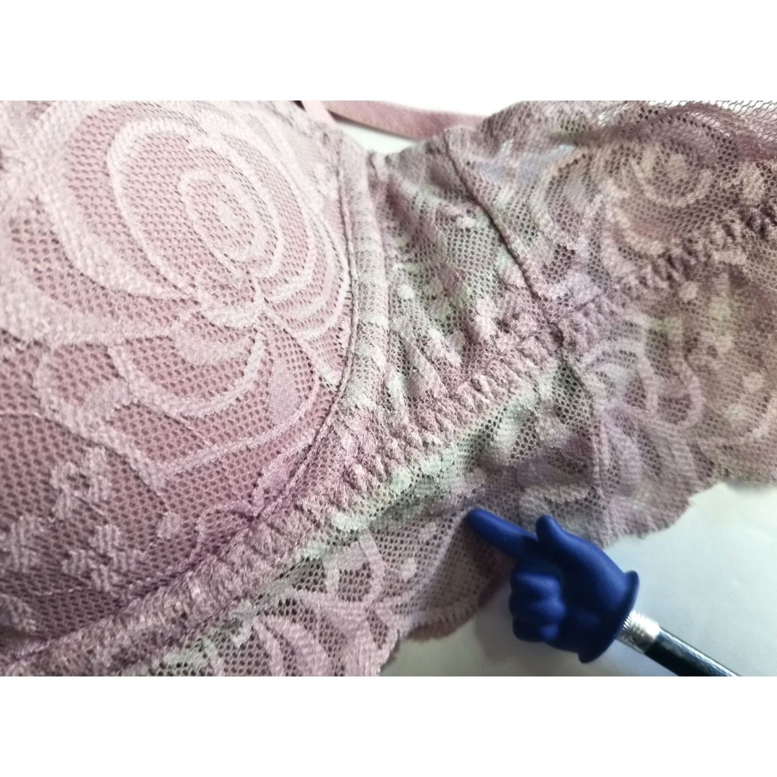 Victoria's Secret Victoria's Secret Pink Bralette Bra Underwired DD Cup S Purple Floral Boho Chic Adjustable Strap Back Closure Lightweight Vintage: No Girls Women Size ONE SIZE - 5 Thumbnail