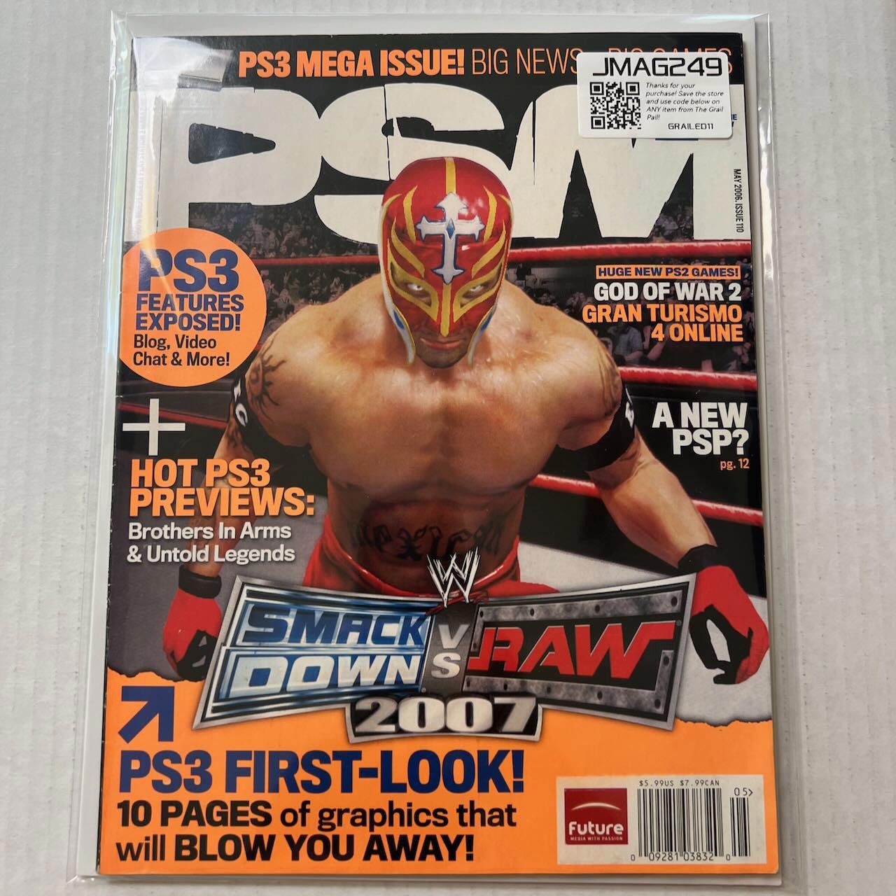 Playstation PSM Magazine #110 MAY 2006 WWE Smackdown RAW PS3 First Look Size ONE SIZE - 9 Thumbnail