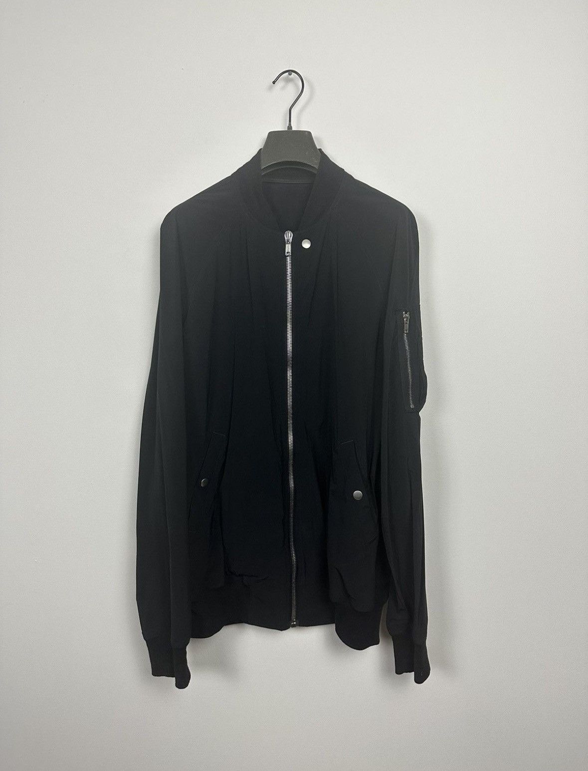 Rick Owens SS19 ‘BABEL’ Stretch Nylon Bomber Jacket Size US L / EU 52-54 / 3 - 1 Thumbnail