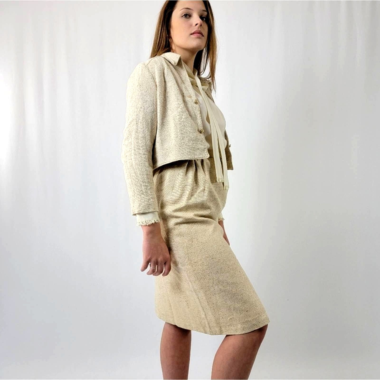 Vintage Vintage 60s Dress With Jacket Set by Villano Gerardo - L Size L / US 10 / IT 46 - 7 Thumbnail