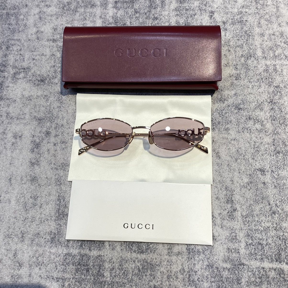 Gucci GUCCI GG1802S 003 GOLD VIOLET Size ONE SIZE - 7 Thumbnail
