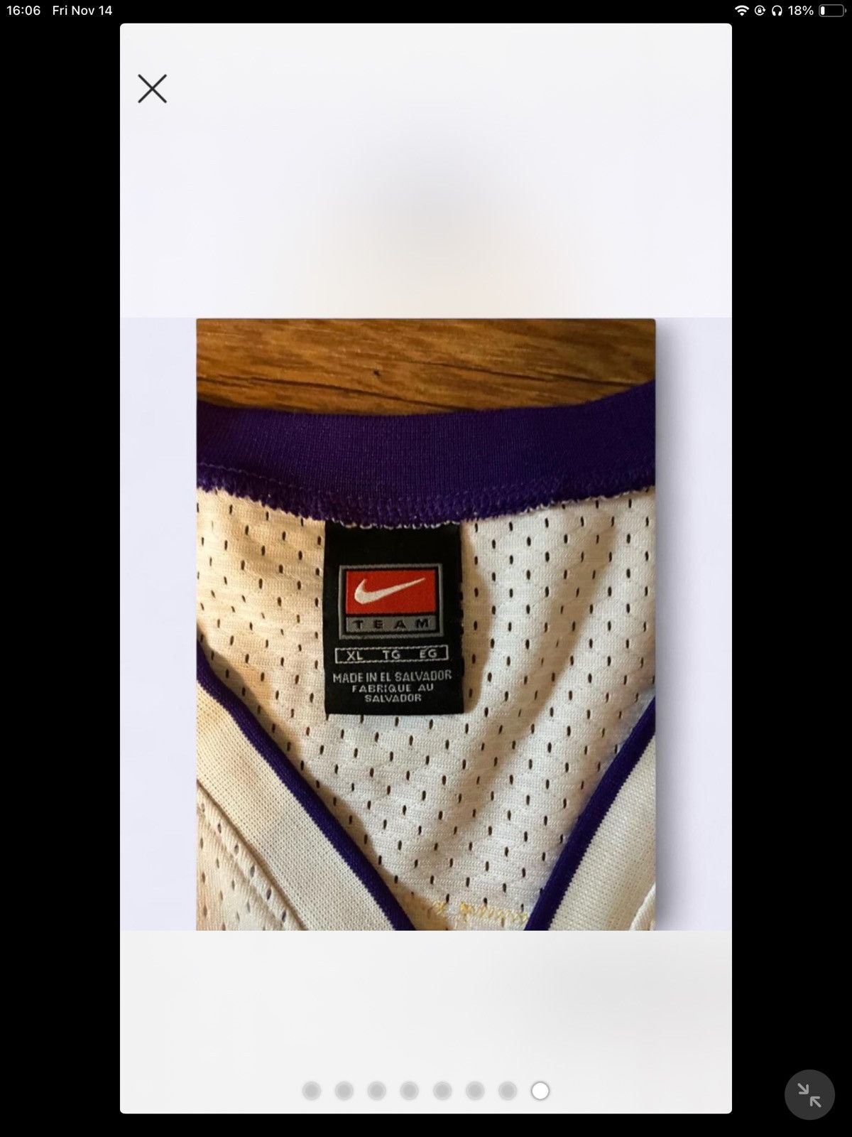 Nike Vtg Nike Los Angeles Lakers Kobe Bryant #8 NBA Jersey Size US XL / EU 56 / 4 - 8 Thumbnail
