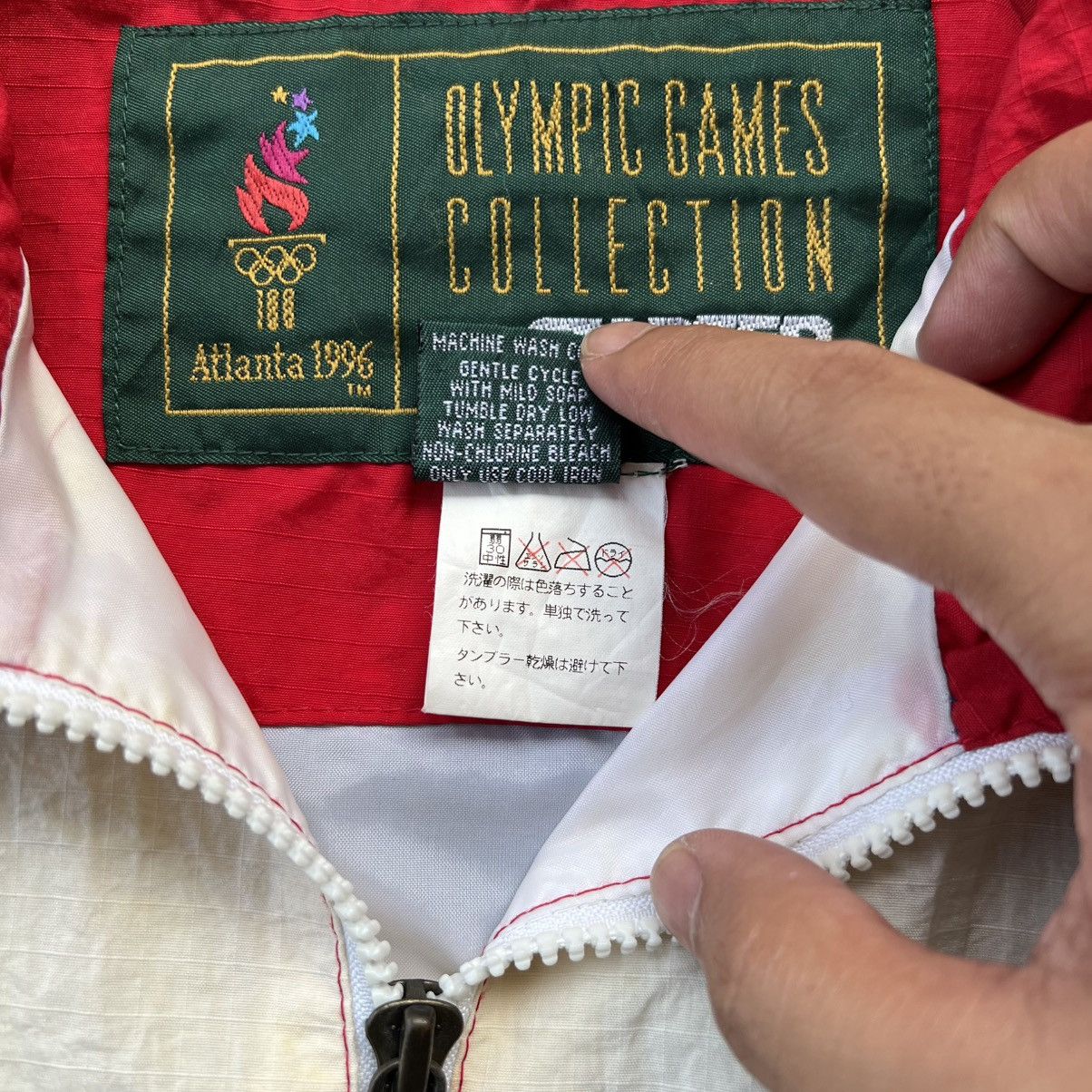 Starter × USA Olympics × Vintage Vintage Sun Faded Atlanta 1996 Olympic Games Starter Jacket Size US XL / EU 56 / 4 - 17 Thumbnail