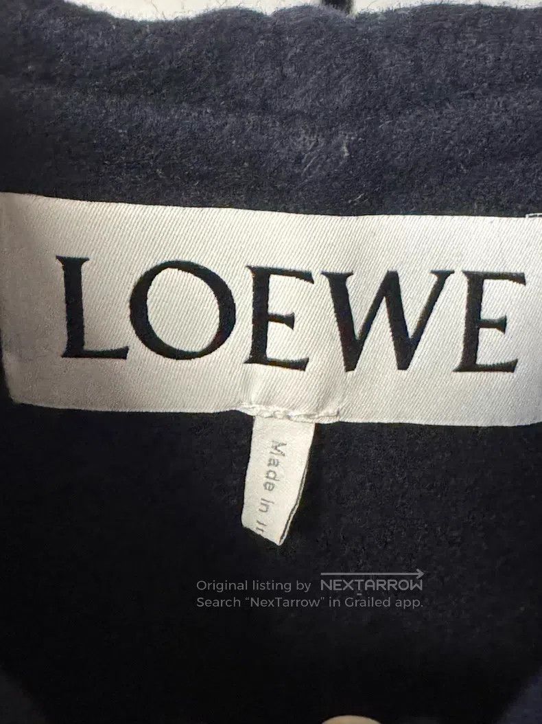 Loewe Loewe Navy Hooded Coat Size XS / US 0-2 / IT 36-38 - 3 Thumbnail