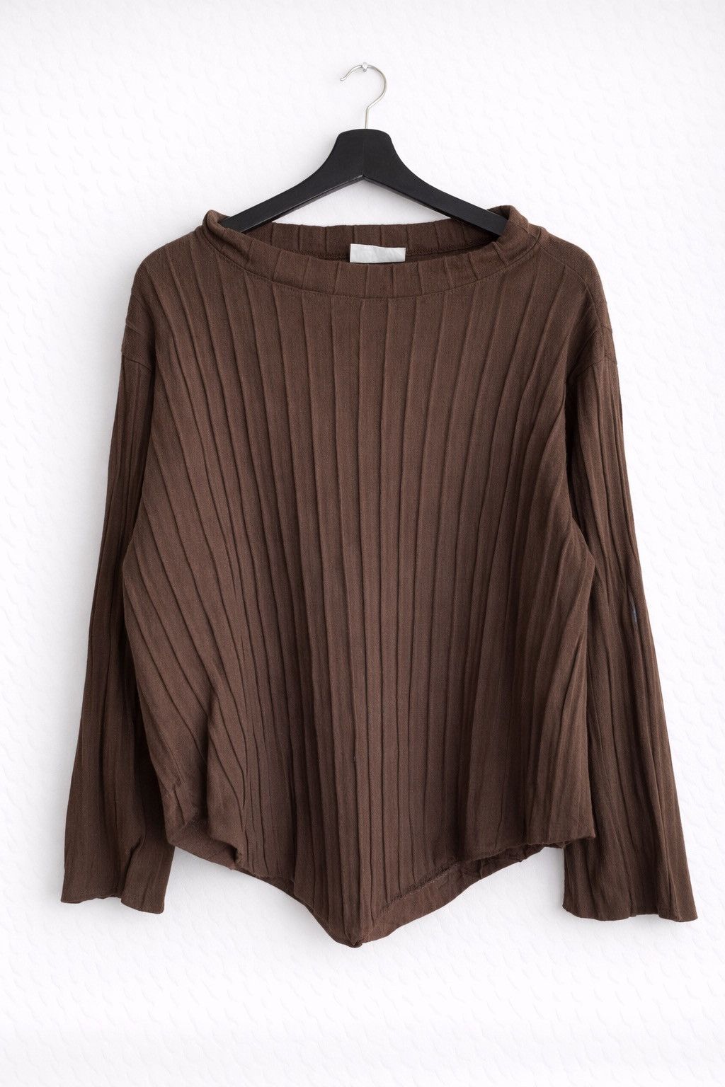 Issey Miyake Vintage HAI Sporting Gear Brown Ribbed Knit Top Issey Miyake Size M / US 6-8 / IT 42-44 - 1 Thumbnail