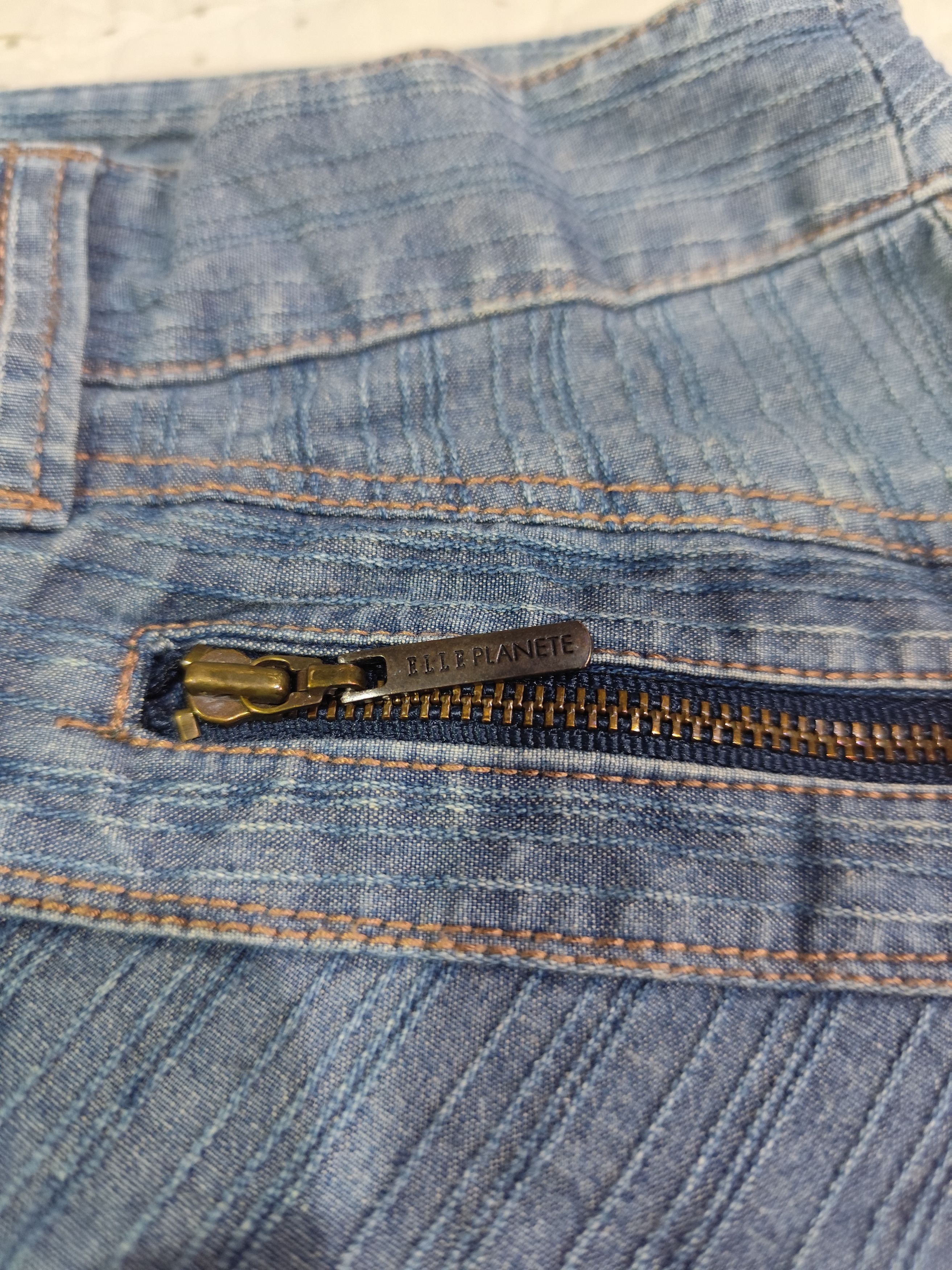 Issey Miyake × Japanese Brand Vintage Elle Planete Flare Denim J024 Size 30" / US 8 / IT 44 - 6 Thumbnail