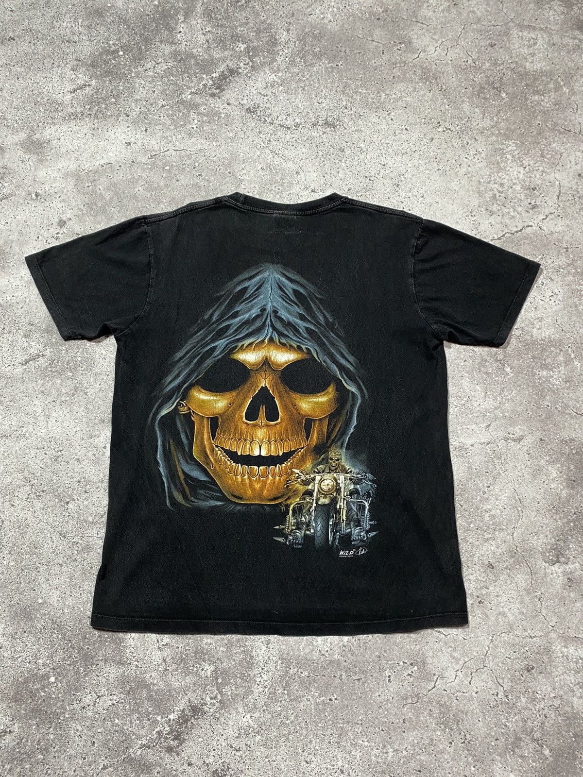 Other Vintage WILD Biker skull Harley Davidson style Tshirt Size US L / EU 52-54 / 3 - 2 Thumbnail