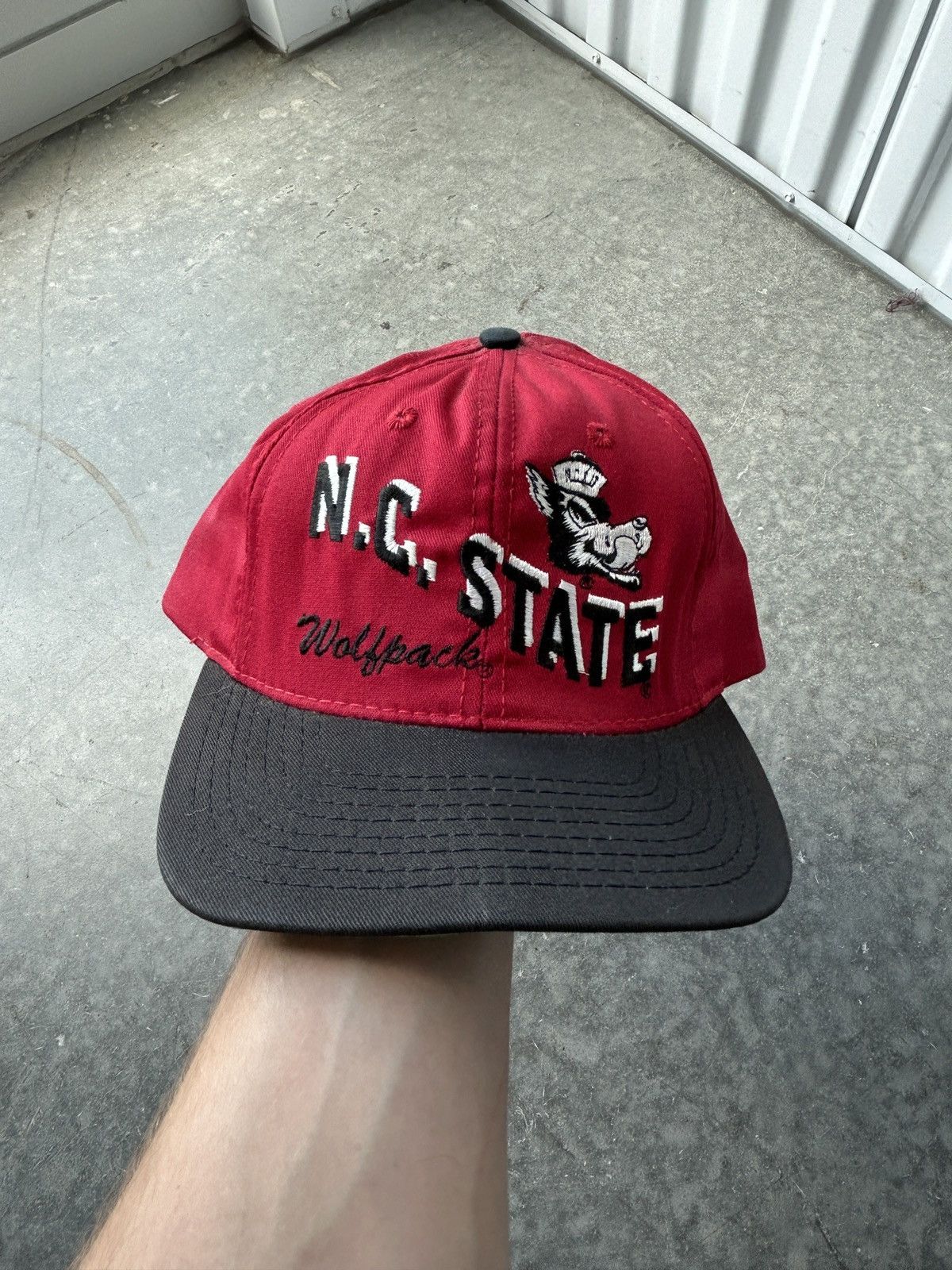Vintage Vintage 90s NC State Wolfpack SnapBack Hat Size ONE SIZE - 1 Thumbnail