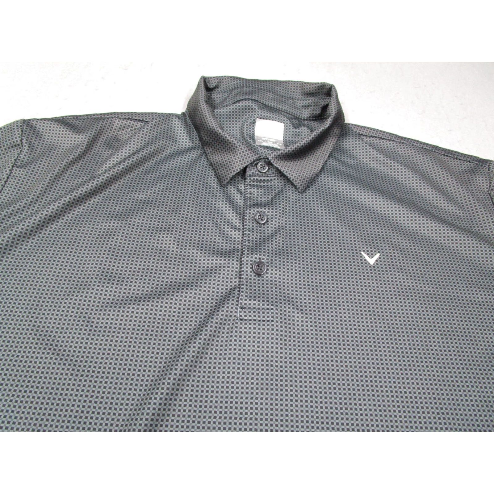 Callaway Callaway Shirt Mens 2XL Gray Check Opti Dri Golf Polo Short Sleeve Performance Size US XXL / EU 58 / 5 - 2 Thumbnail