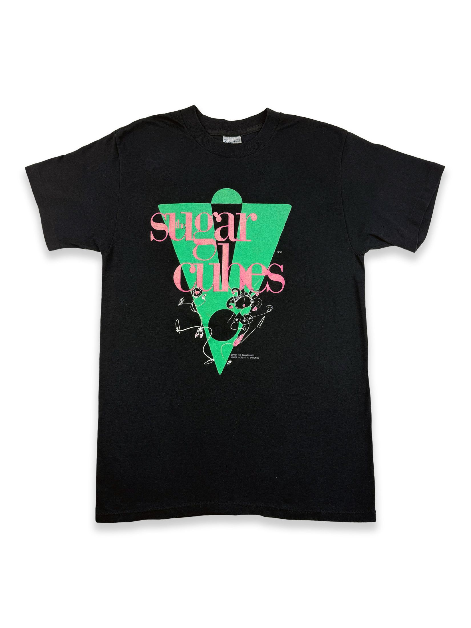 image of Band Tees x Vintage 1988 Vintage The Sugarcubes Life's Too Good Promo Tee Large in Black, Men's