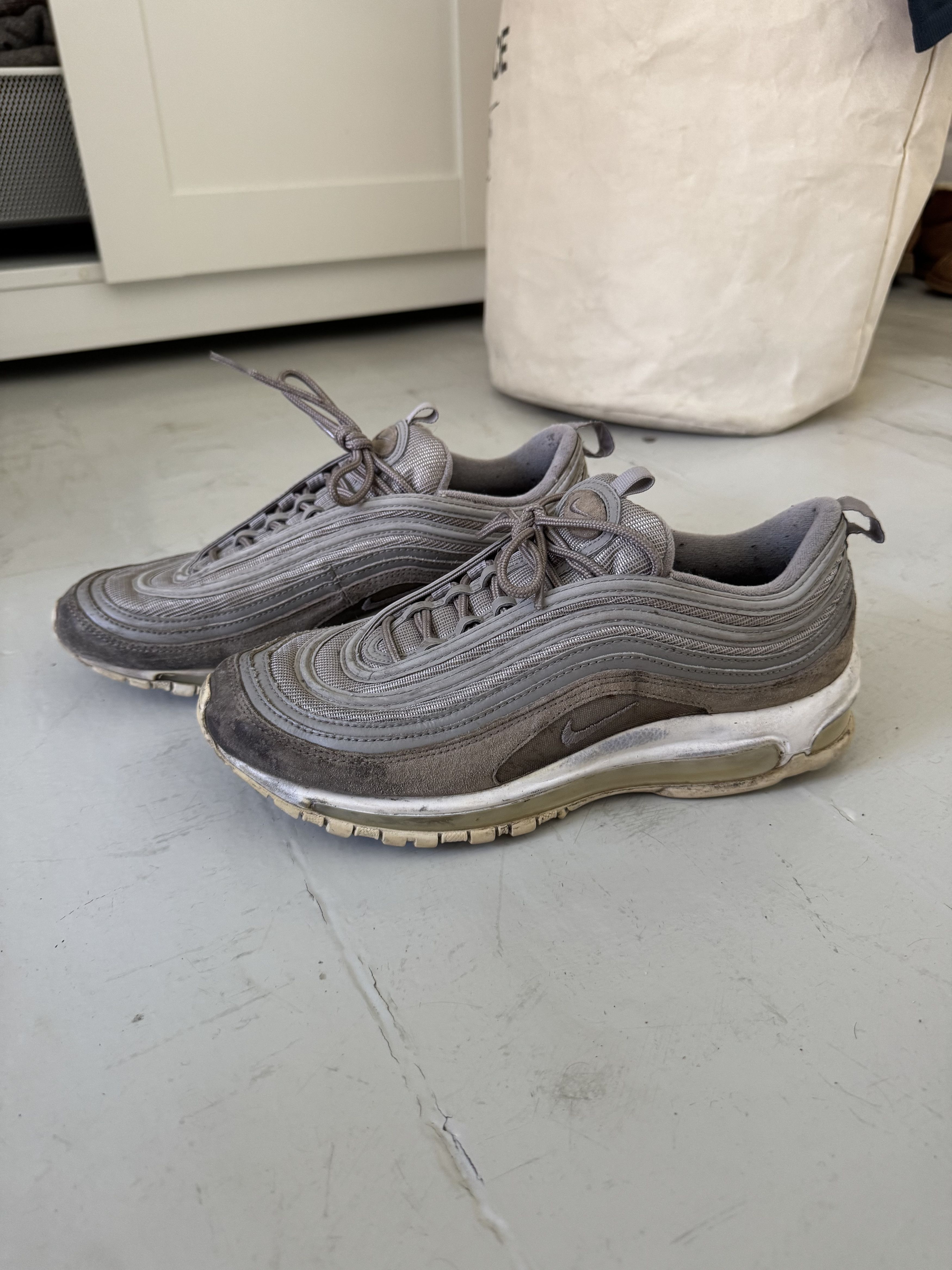 Nike Nike Air Max 97 Suede Grey Size US 10.5 / EU 43-44 - 1 Thumbnail