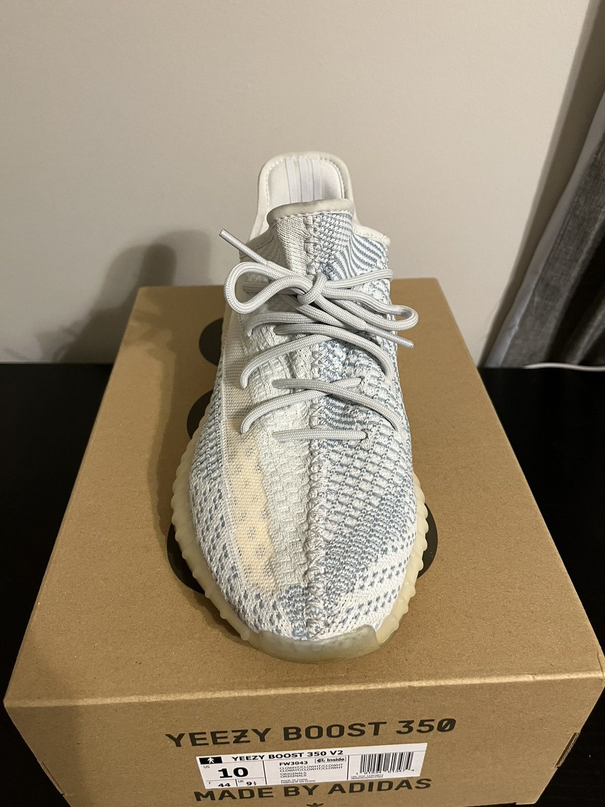 Adidas × Yeezy Yeezy Boost 350 V2 ‘Cloud White’ Size US 10 / EU 43 - 2 Thumbnail