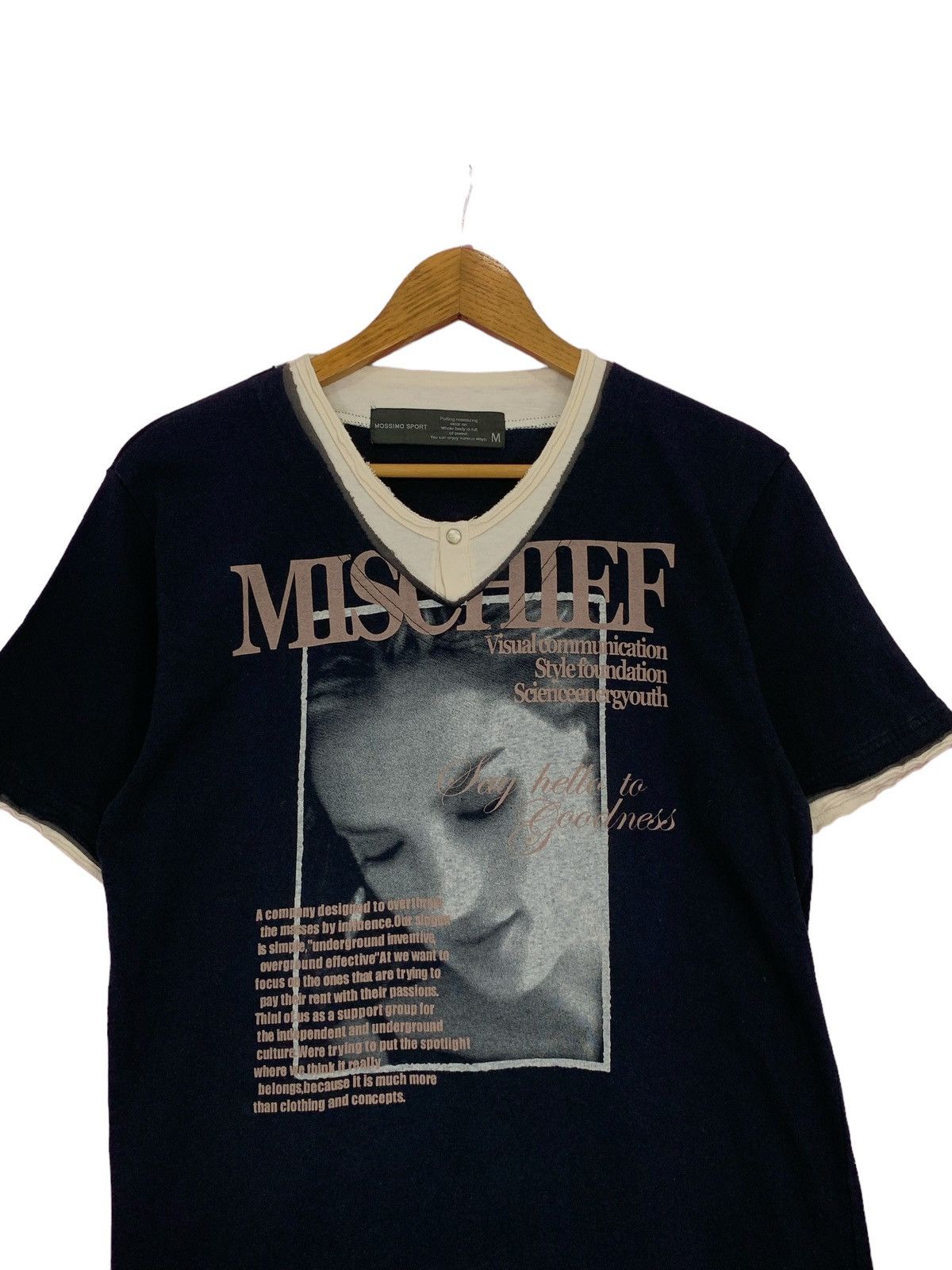 Beauty Beast Mossimo Mischief Girl Photo Poems Model Double Layer Tee Size US M / EU 48-50 / 2 - 4 Thumbnail