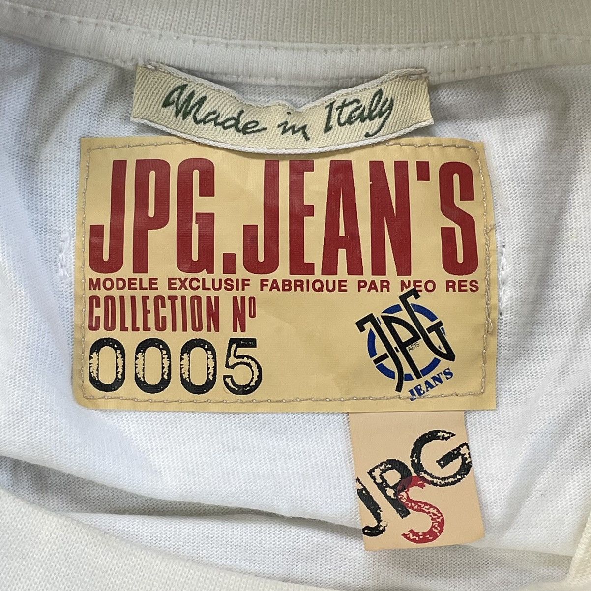 Jean Paul Gaultier × Vintage Jean Paul Gaultier 90s Cyberpunk Face Print Y2K JPG T Shirt Size S / US 4 / IT 40 - 18 Thumbnail