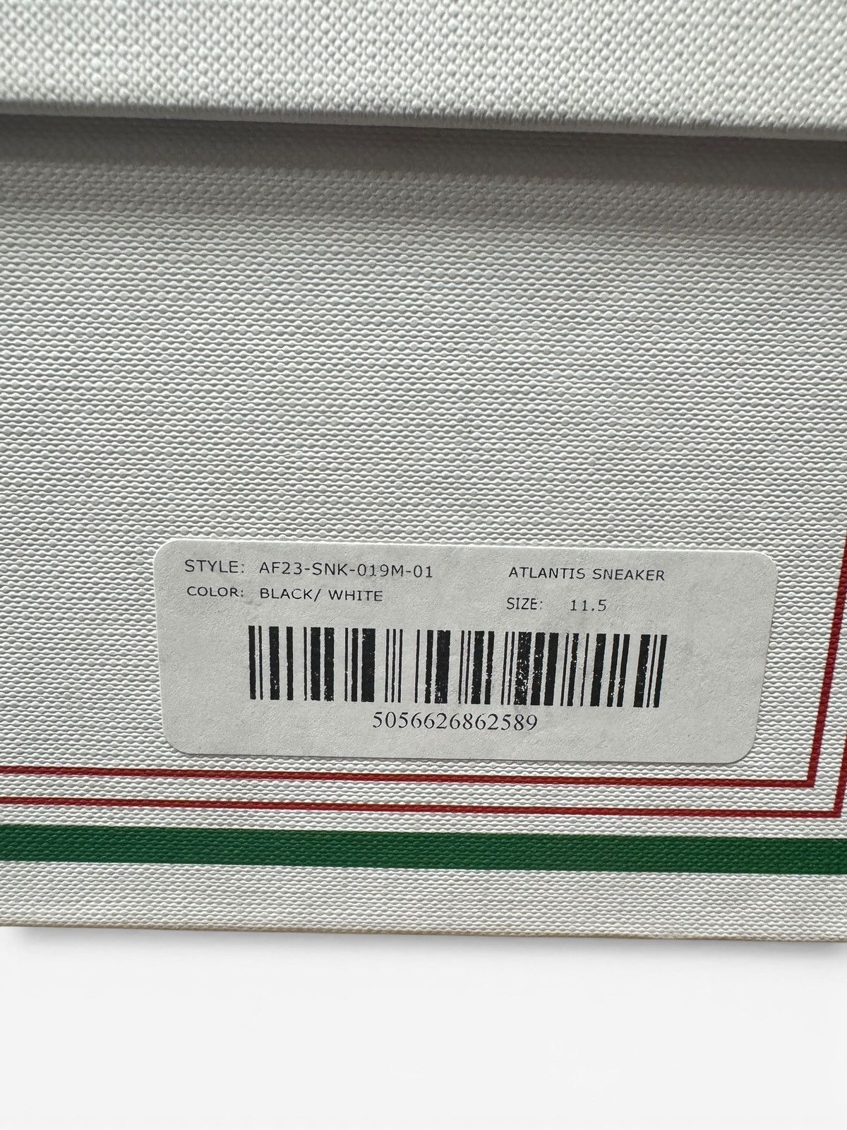 Casablanca Casablanca White Black Atlantis Sneaker Size US 11.5 / EU 44-45 - 9 Thumbnail