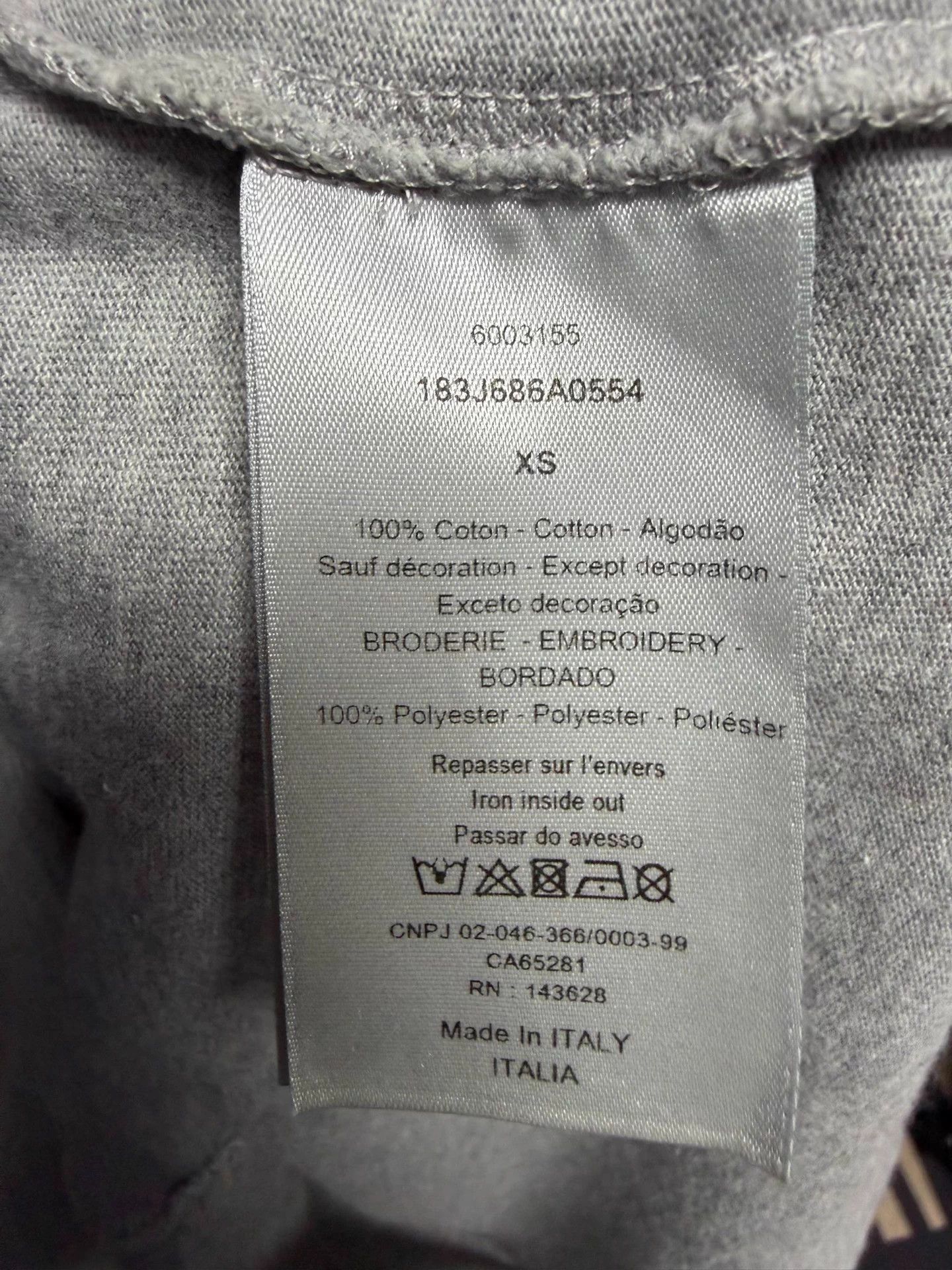 Dior Dior short sleeve T-shirt XS gray splatter Size XS / US 0-2 / IT 36-38 - 4 Thumbnail