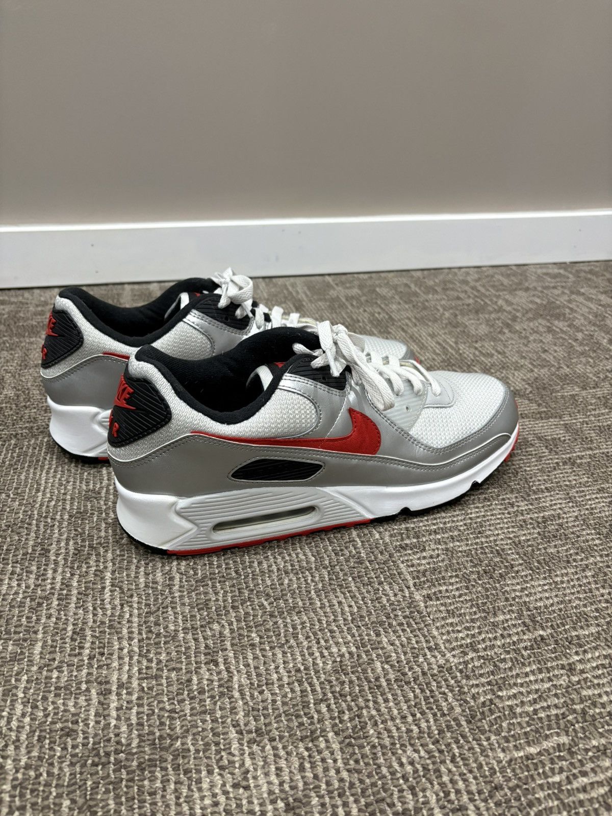 Nike Nike Air Max 90 - Silver Bullet Size US 13 / EU 46 - 2 Thumbnail