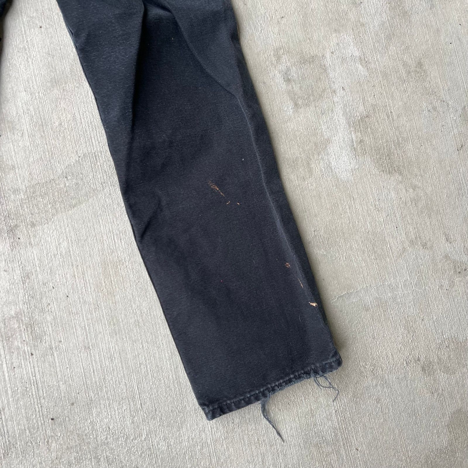 Carhartt × Vintage Carhartt faded black double knee work wear carpenter pants Size US 28 / EU 44 - 9 Thumbnail