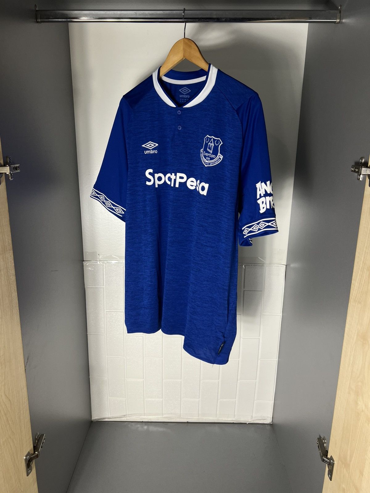Umbro VINTAGE UMBRO FC EVERTON ENGLAND SOCCER JERSEY RETRO Y2K 90s Size US XXL / EU 58 / 5 - 4 Thumbnail