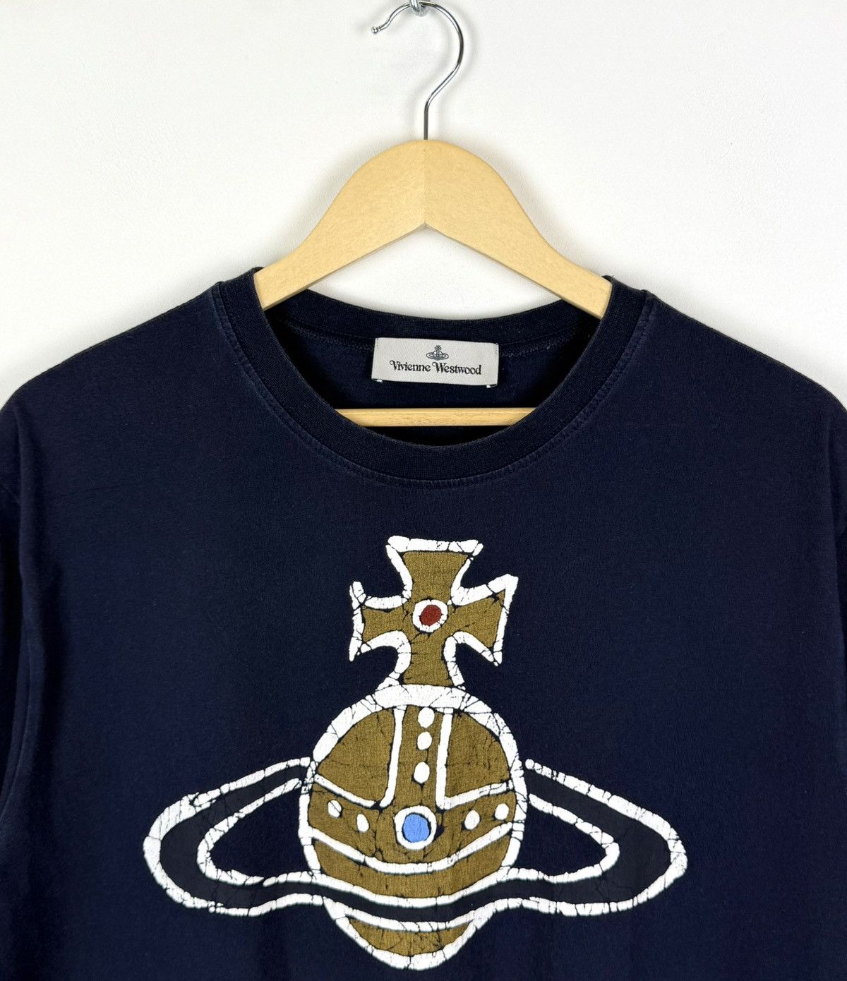 Vivienne Westwood Vivienne Westwood Time Machine Classic Orb T-shirt Navy Blue Size US M / EU 48-50 / 2 - 3 Thumbnail