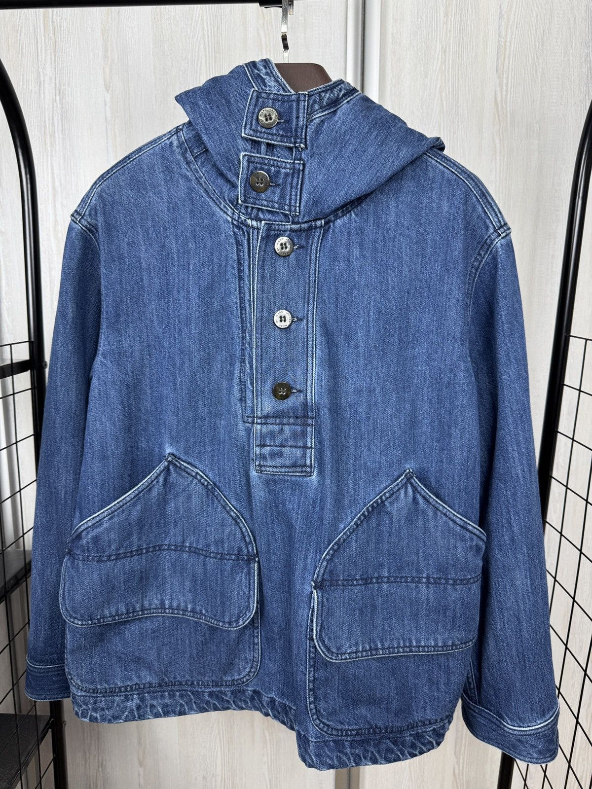 Marc by Marc Jacobs MARC BY MARC JACOBS 4-Pocket Denim Hooded Jacket 40s US Navy Size US M / EU 48-50 / 2 - 3 Thumbnail