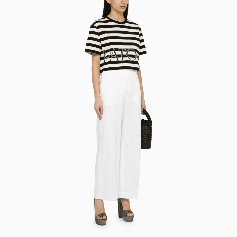 Patou o1d2blof0924 Trousers in White Size 27" / US 4 / IT 40 - 2 Thumbnail