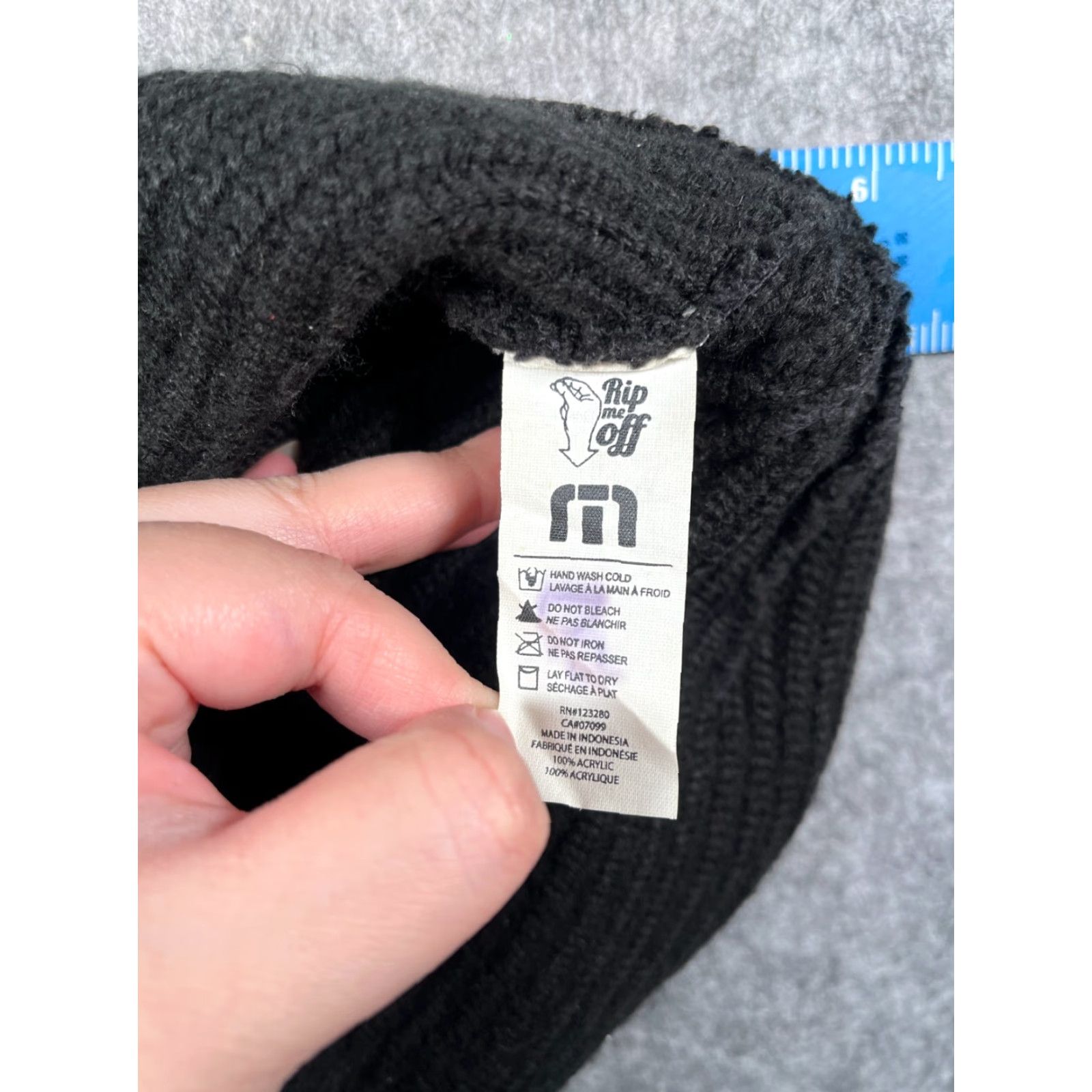 TravisMathew Travis Mathew Beanie Adult One Size Black 100% Acrylic Golf Outdoors Size ONE SIZE - 7 Thumbnail