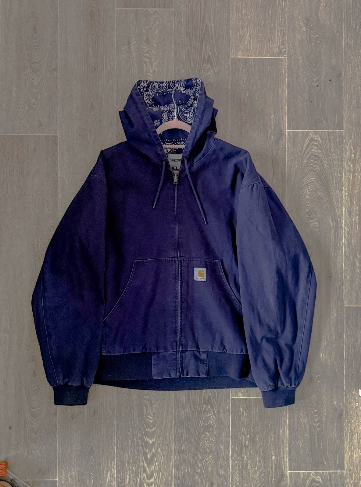 Carhartt Carhartt blue reversible OG Bandana Active hooded Jacket Size US L / EU 52-54 / 3 - 11 Thumbnail