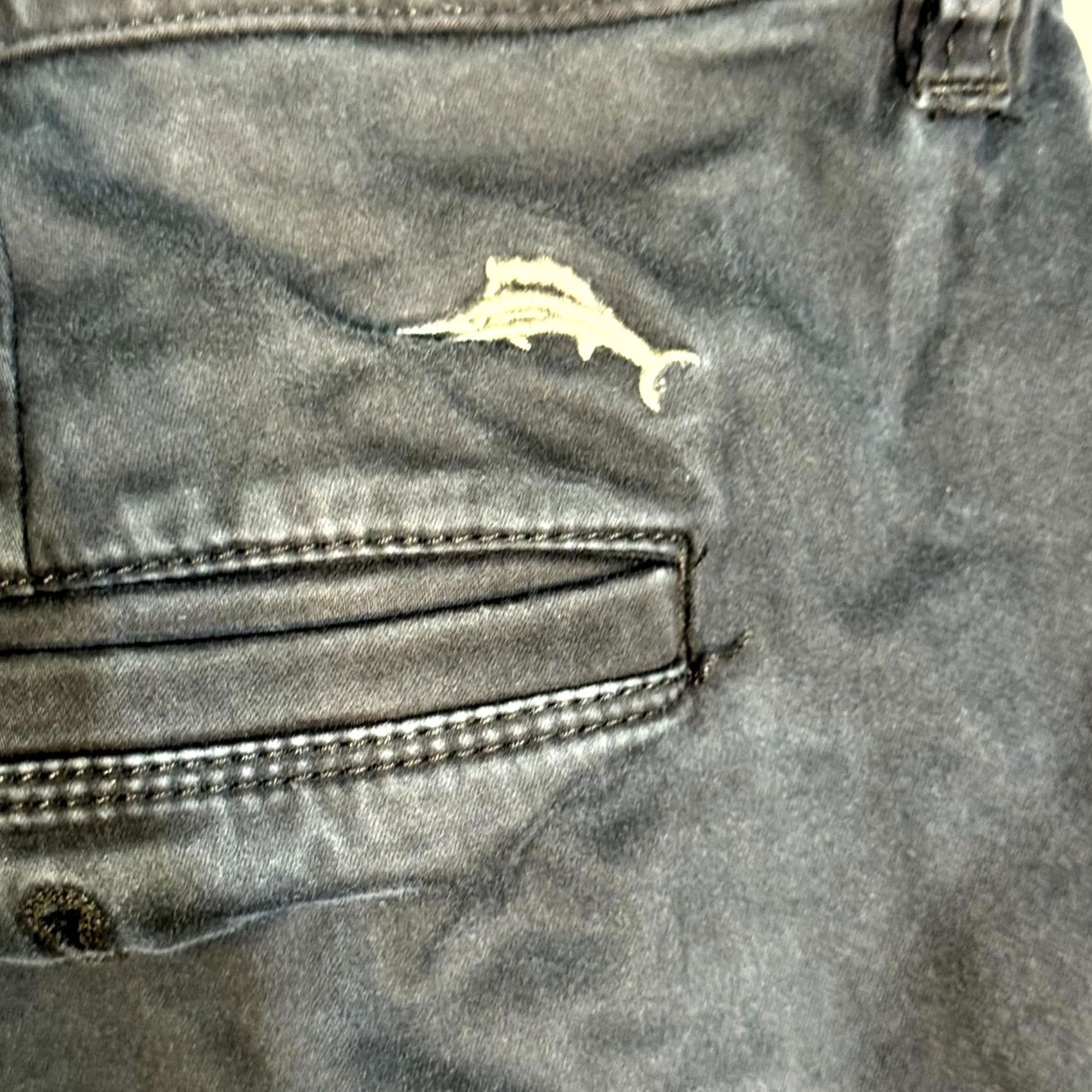 Tommy Bahama Tommy Bahama Men Shorts Chino 40 Black Stretch Mid-Rise Flat Front Zip Fly M2067 Mens Size US 40 / EU 56 - 3 Thumbnail