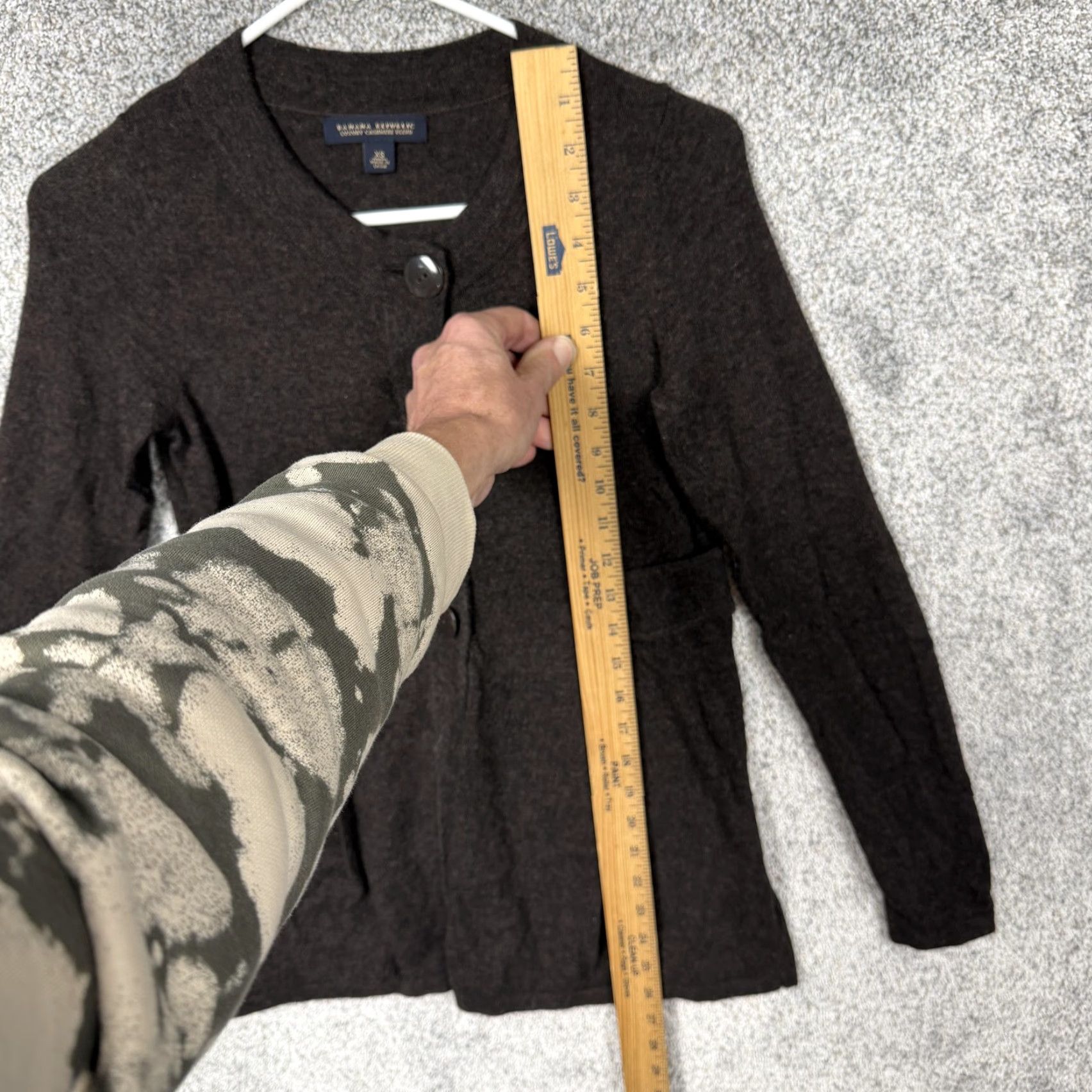 Banana Republic VINTAGE Banana Republic Cardigan Sweater Womens XS Brown Wool Blend Preppy 90s Crew Neck Long Sleeve Solid Knit Button Size XS / US 0-2 / IT 36-38 - 2 Thumbnail